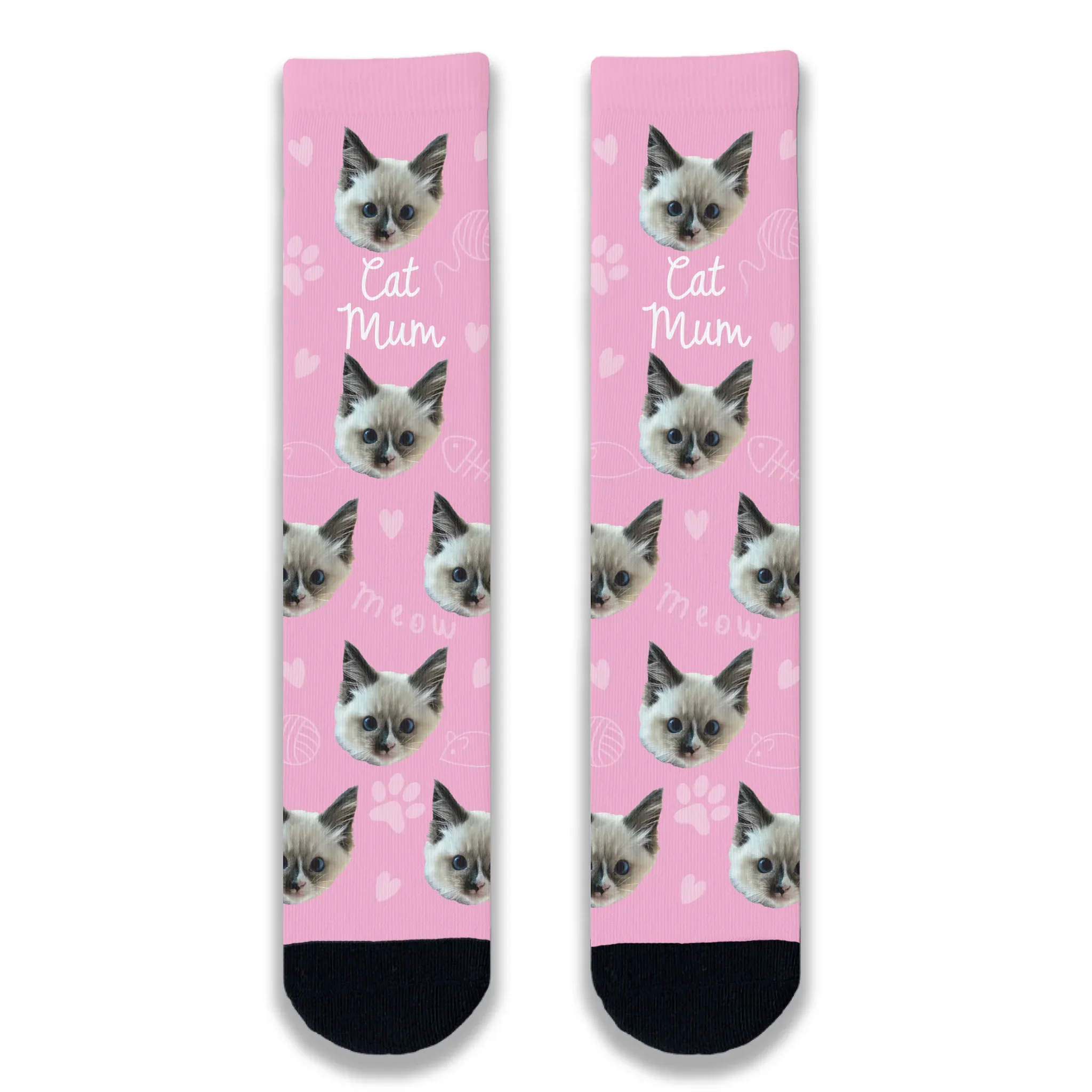 Cat Mum Personalised Socks - Image 2