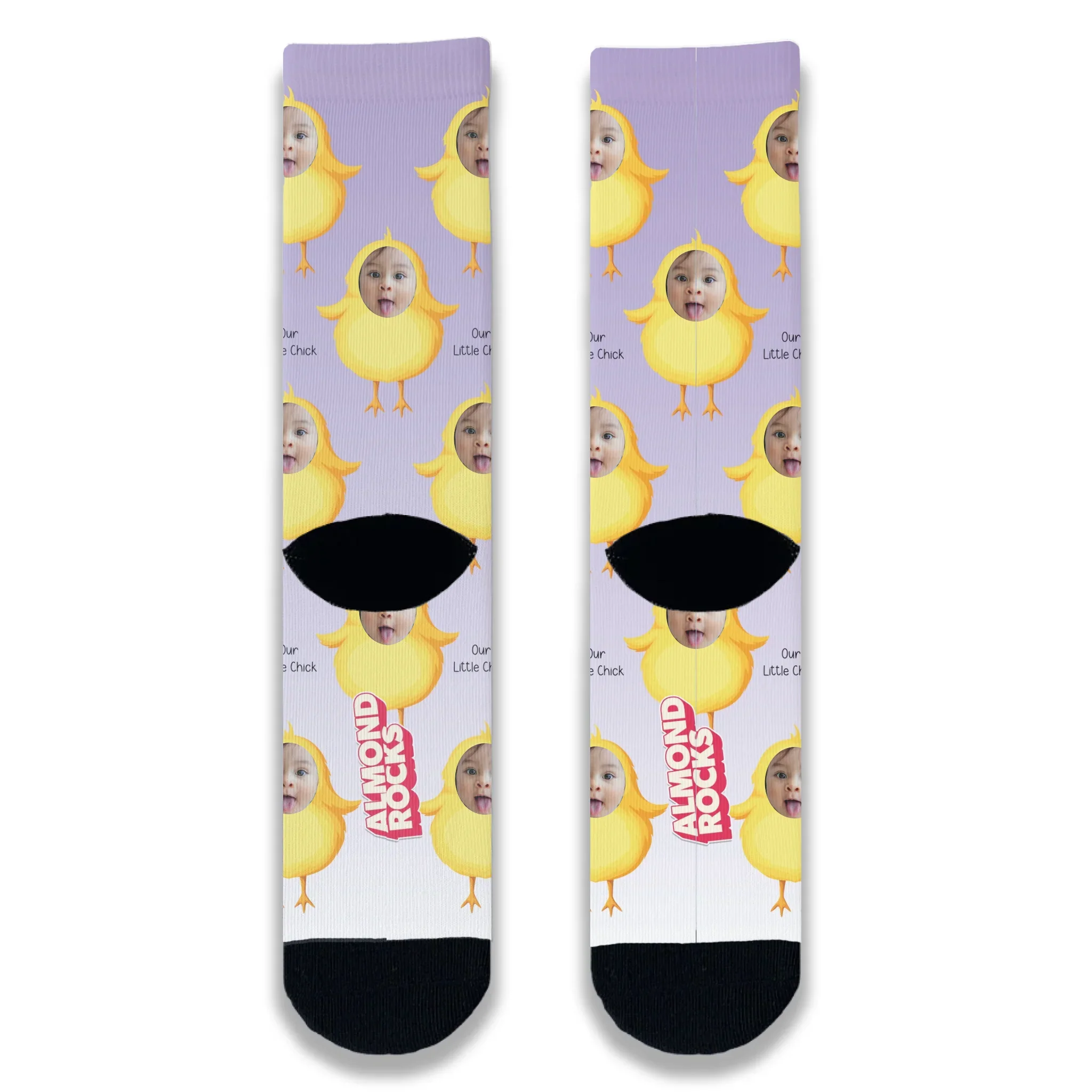 Easter Chick Personalised Face Socks - Image 5