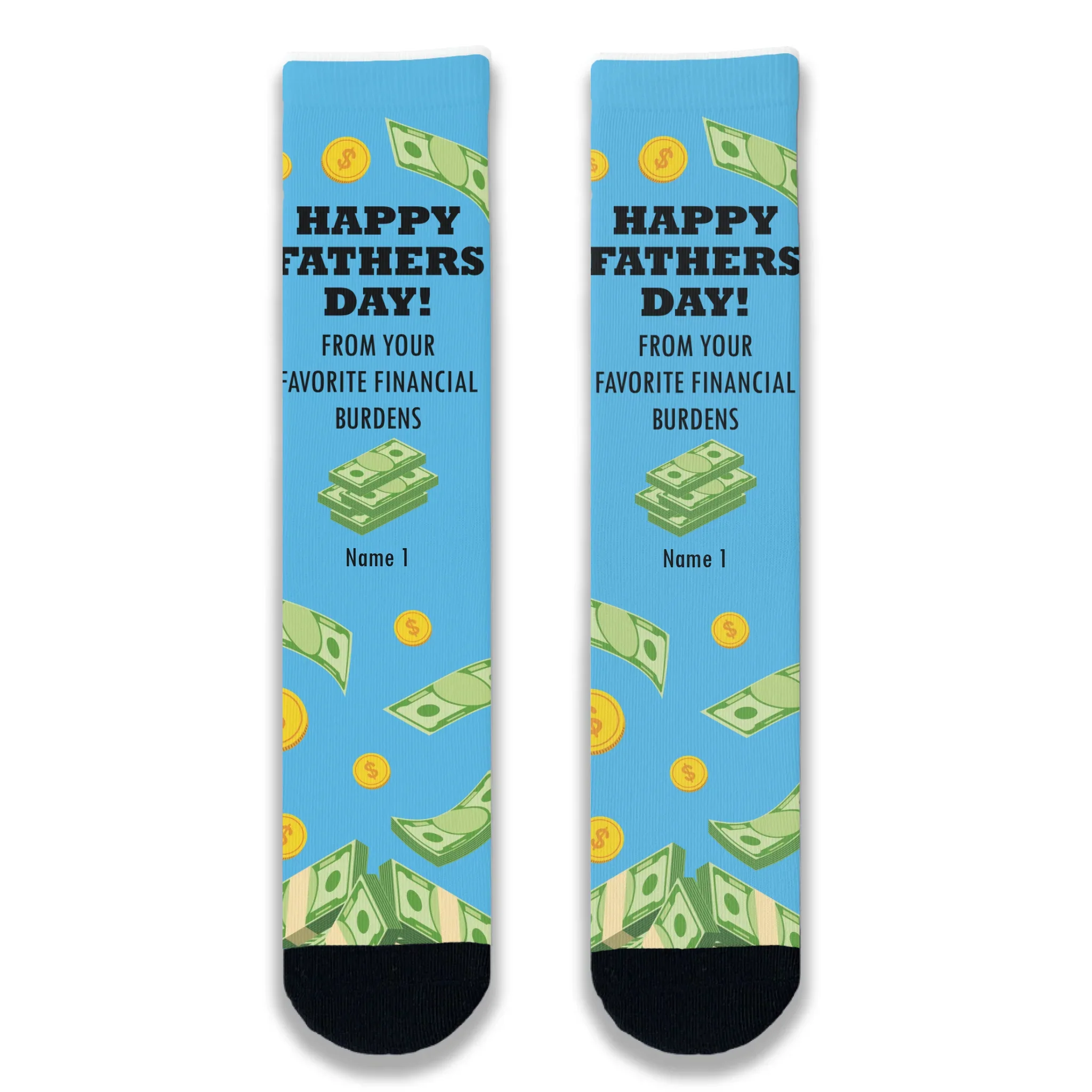 Father's Day Financial Burdens Personalised Socks