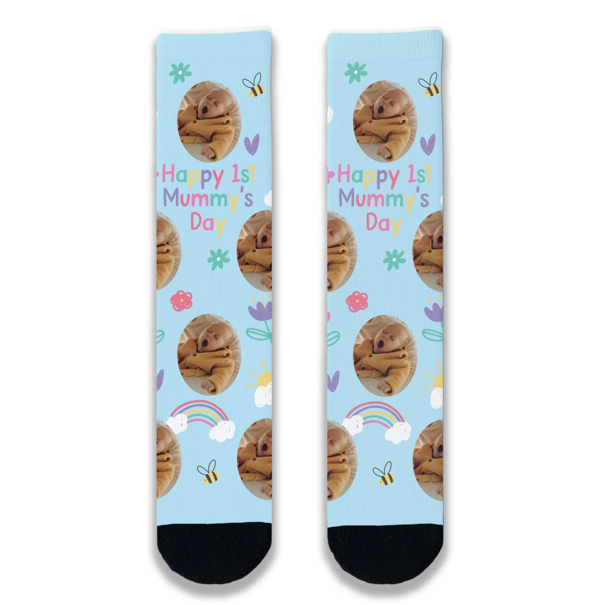 Happy 1st Mummy's Day Personalised Socks