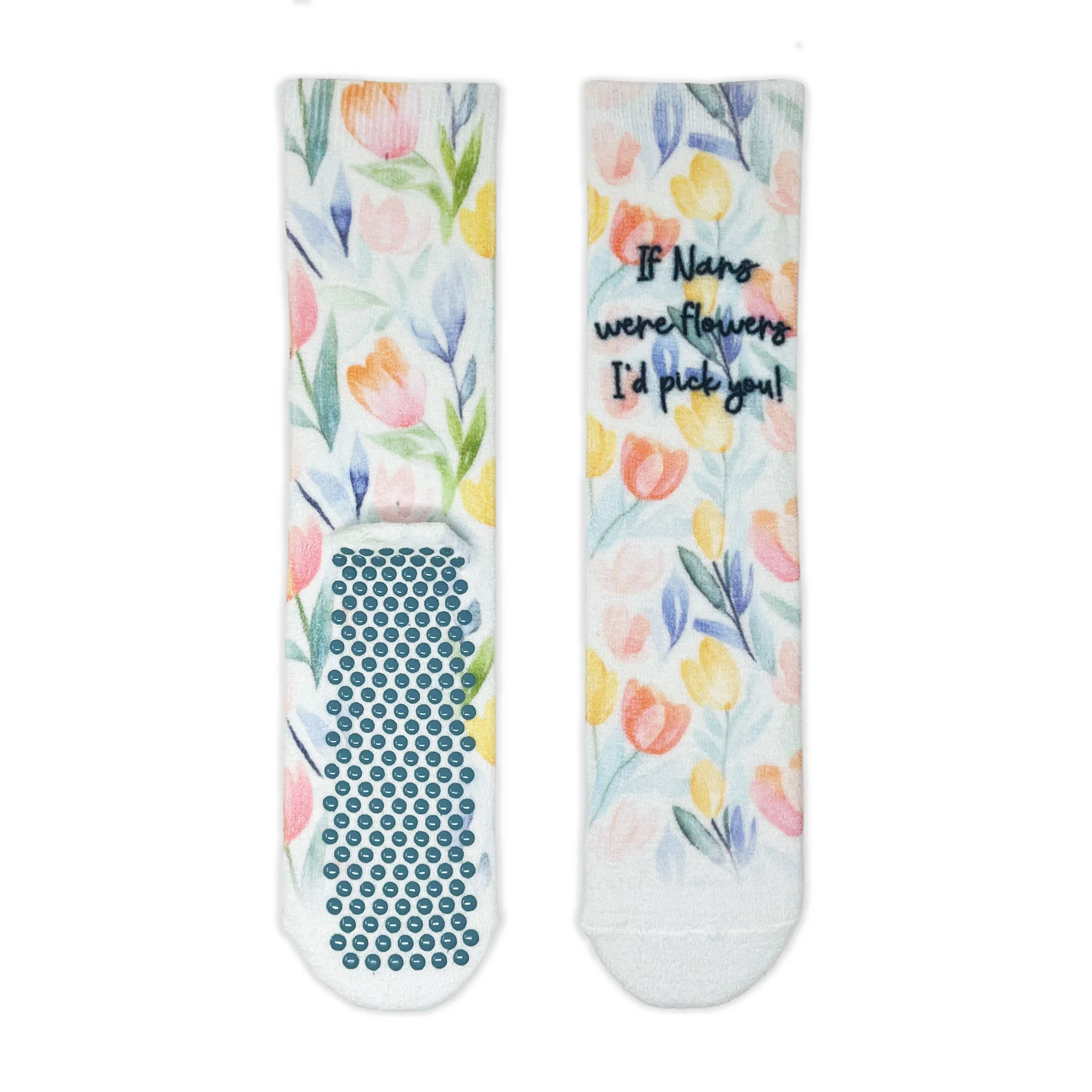 If Nans Were Flowers I'd Pick You! Adult Cosy Socks - Image 2