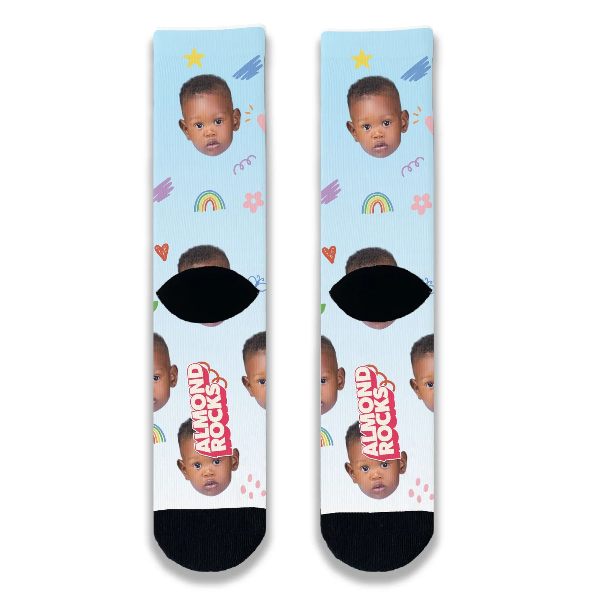 Love you Mummy Personalised Face Socks - Image 4