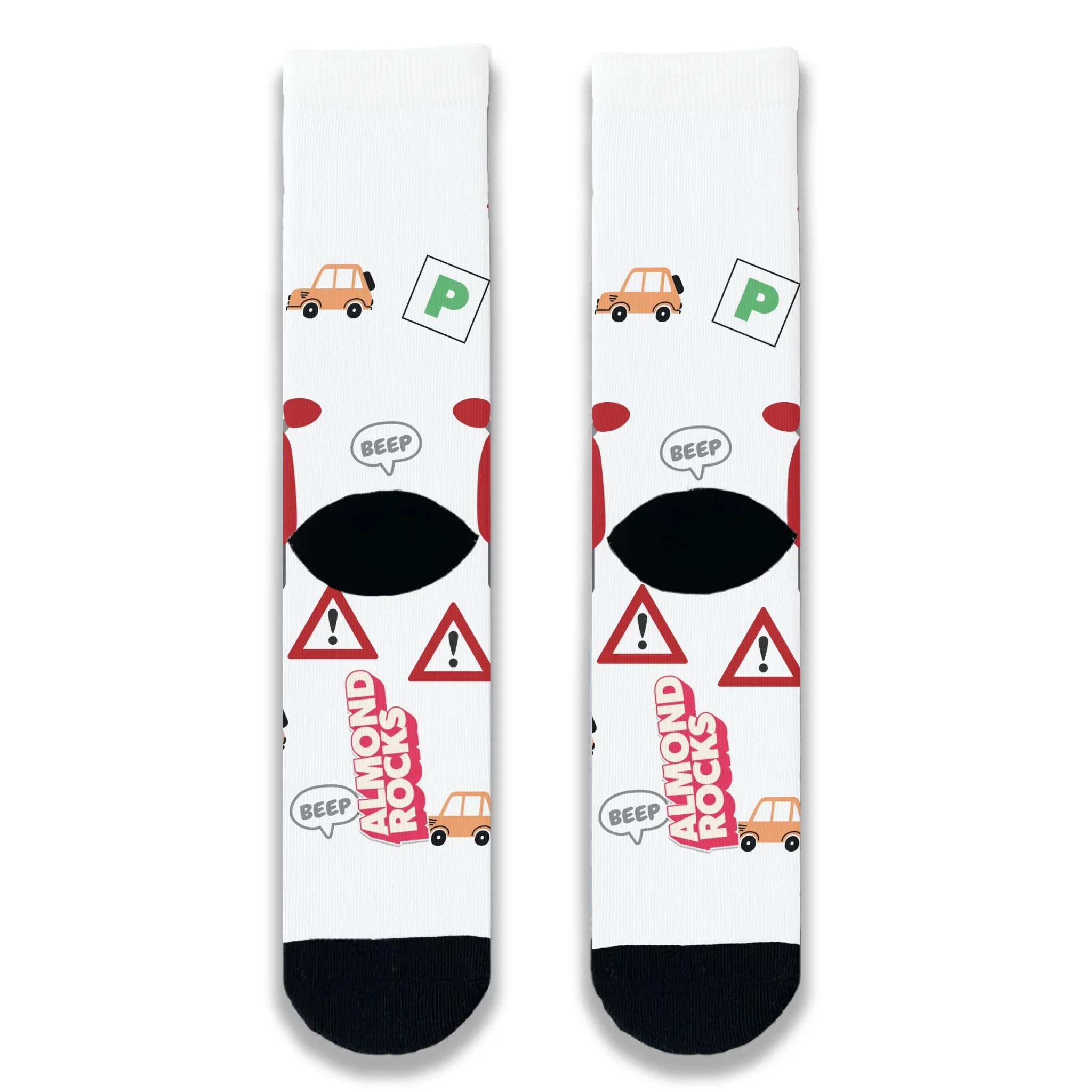 Passed Driving Test Car Personalised Face Socks - Image 4