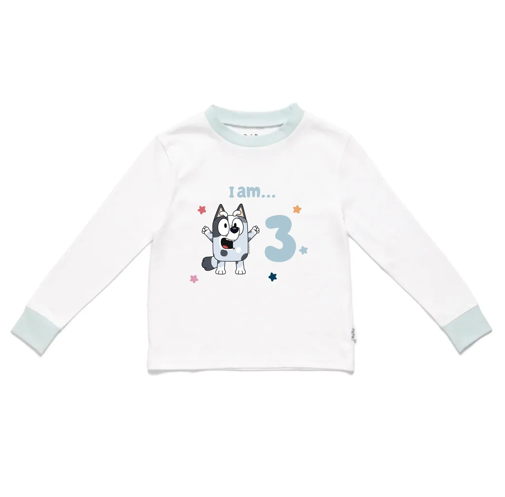 Personalised Bluey Birthday 'I am...' Kids' Long Sleeve Pyjamas - Image 24