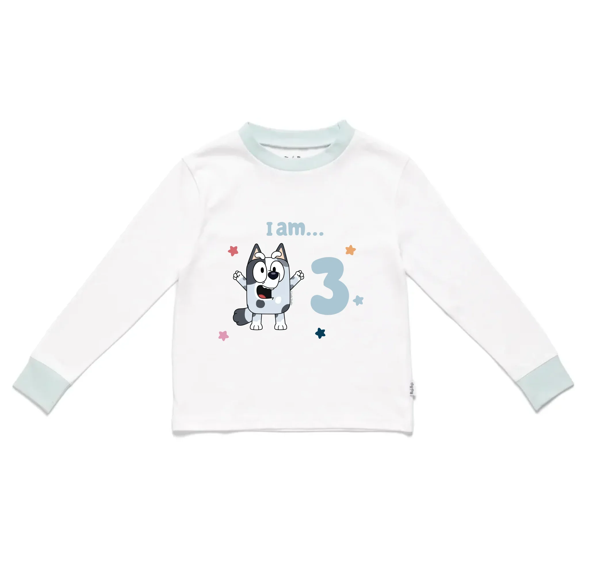 Personalised Bluey Birthday 'I am...' Kids' Long Sleeve Pyjamas - Image 9