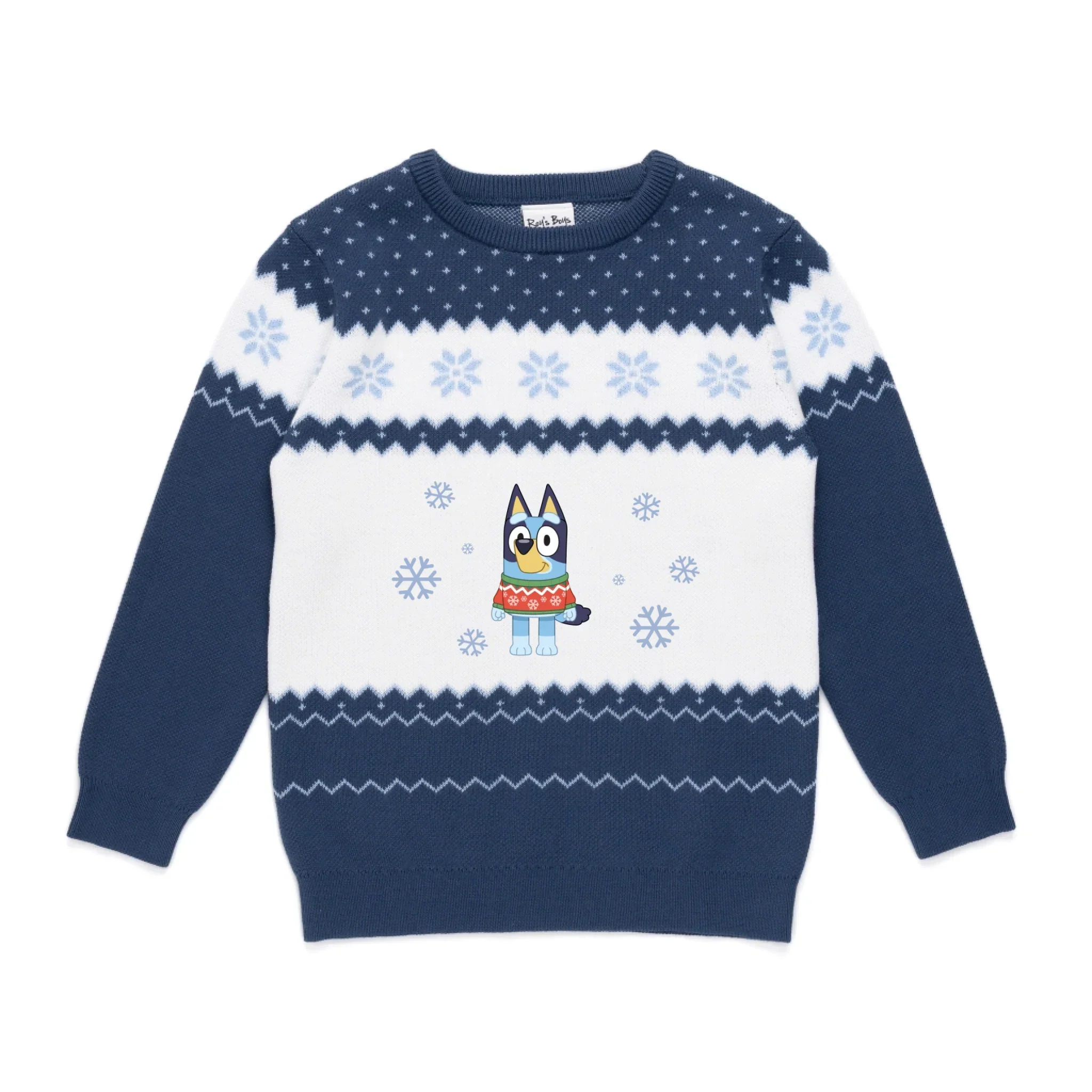 Personalised Bluey Kids' Knitted Christmas Jumper - Image 22