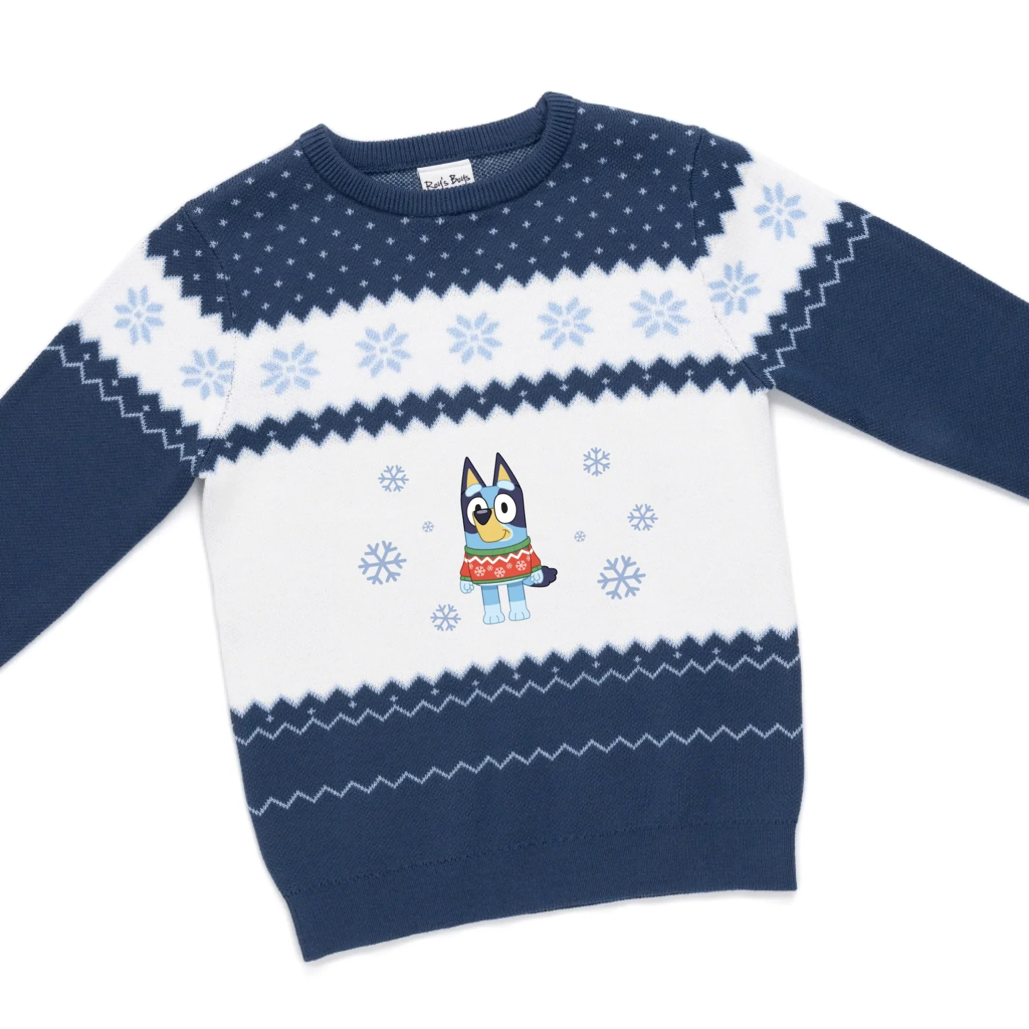 Personalised Bluey Kids' Knitted Christmas Jumper - Image 27
