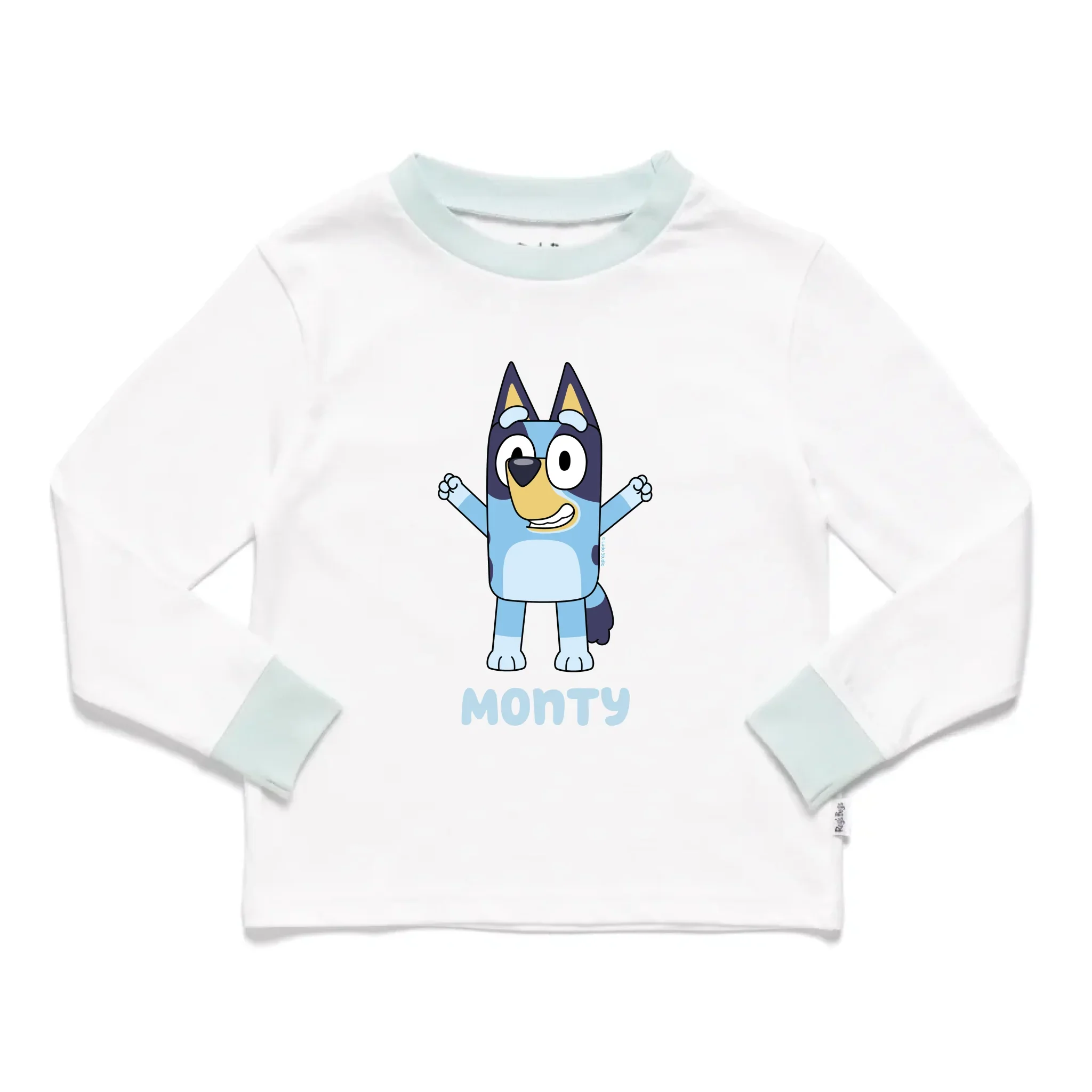 Personalised Bluey Kids' Long Sleeve Pyjamas - Image 34