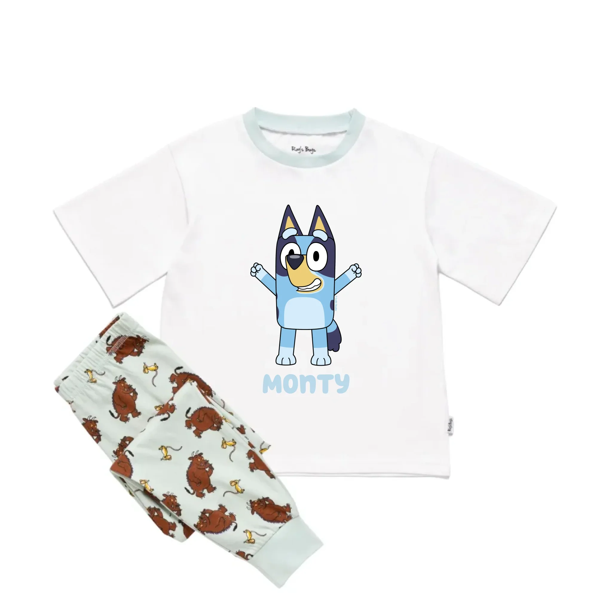 Personalised Bluey Kids' Short Sleeve Pyjamas - Image 19