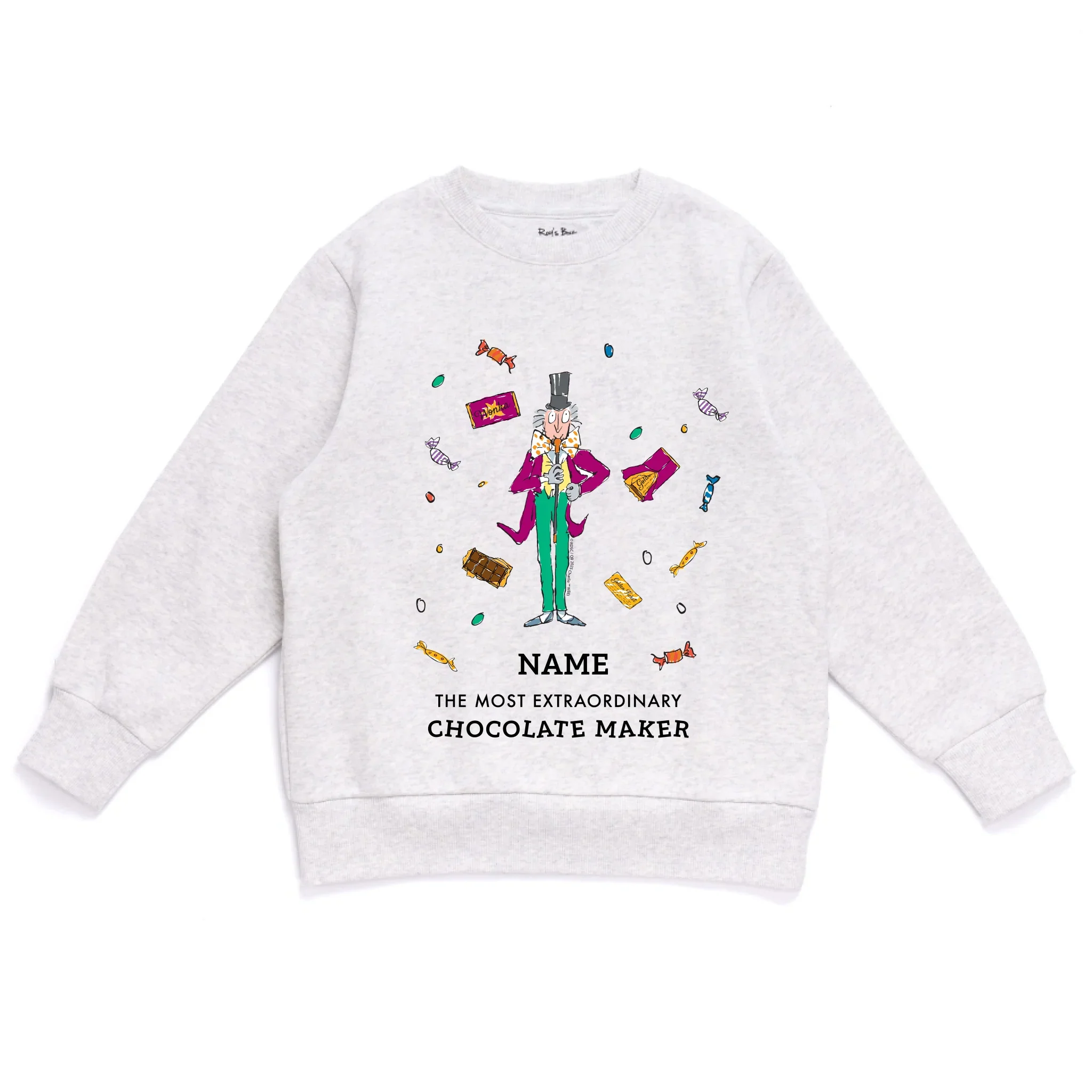 Personalised Charlie and The Chocolate Factory Kids' Sweatshirt - Image 10