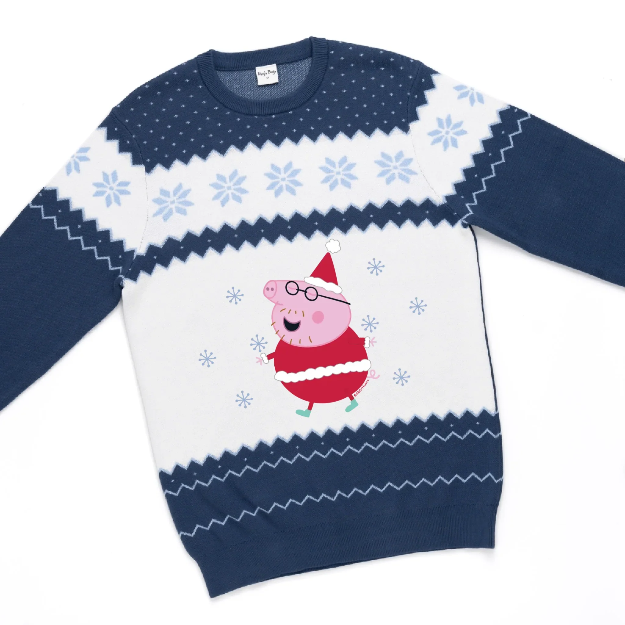 Personalised Daddy Pig Adult Knitted Christmas Jumper - Image 14