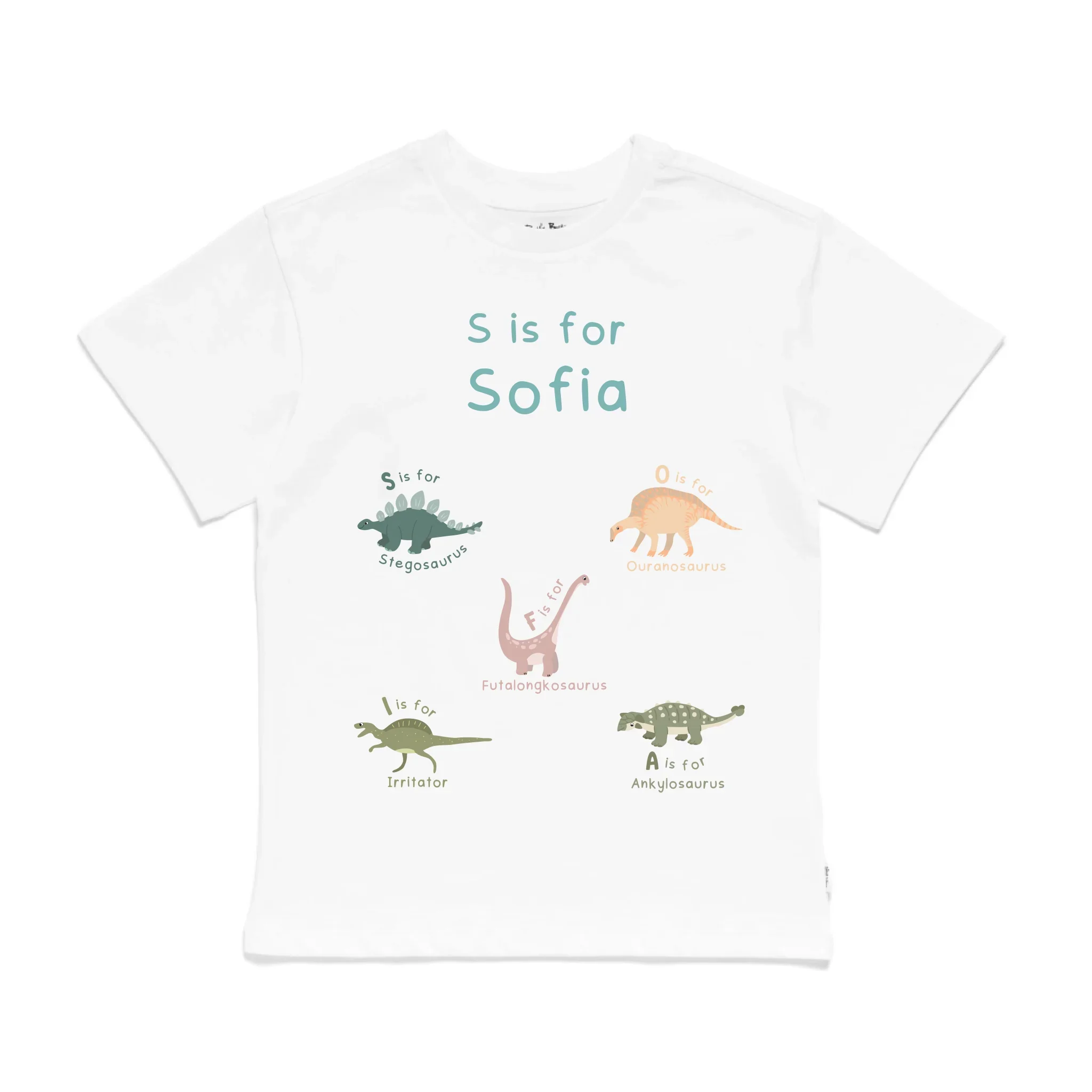 Personalised Dinosaur Alphabet Kids' T-Shirt - Image 11