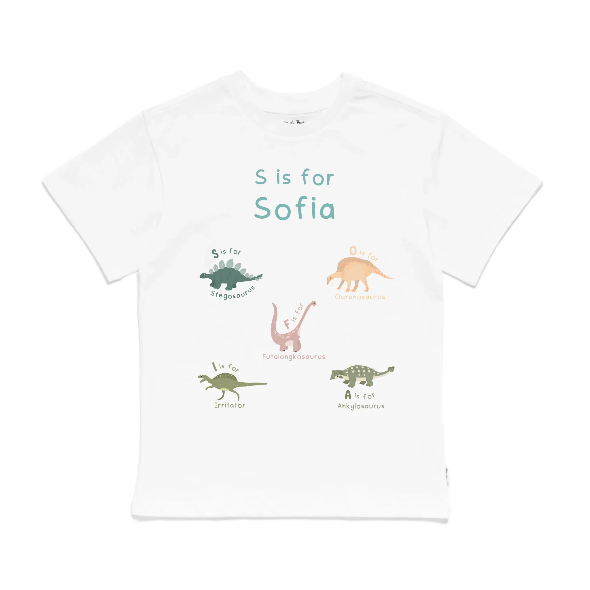 Personalised Dinosaur Alphabet Kids' T-Shirt - Image 19