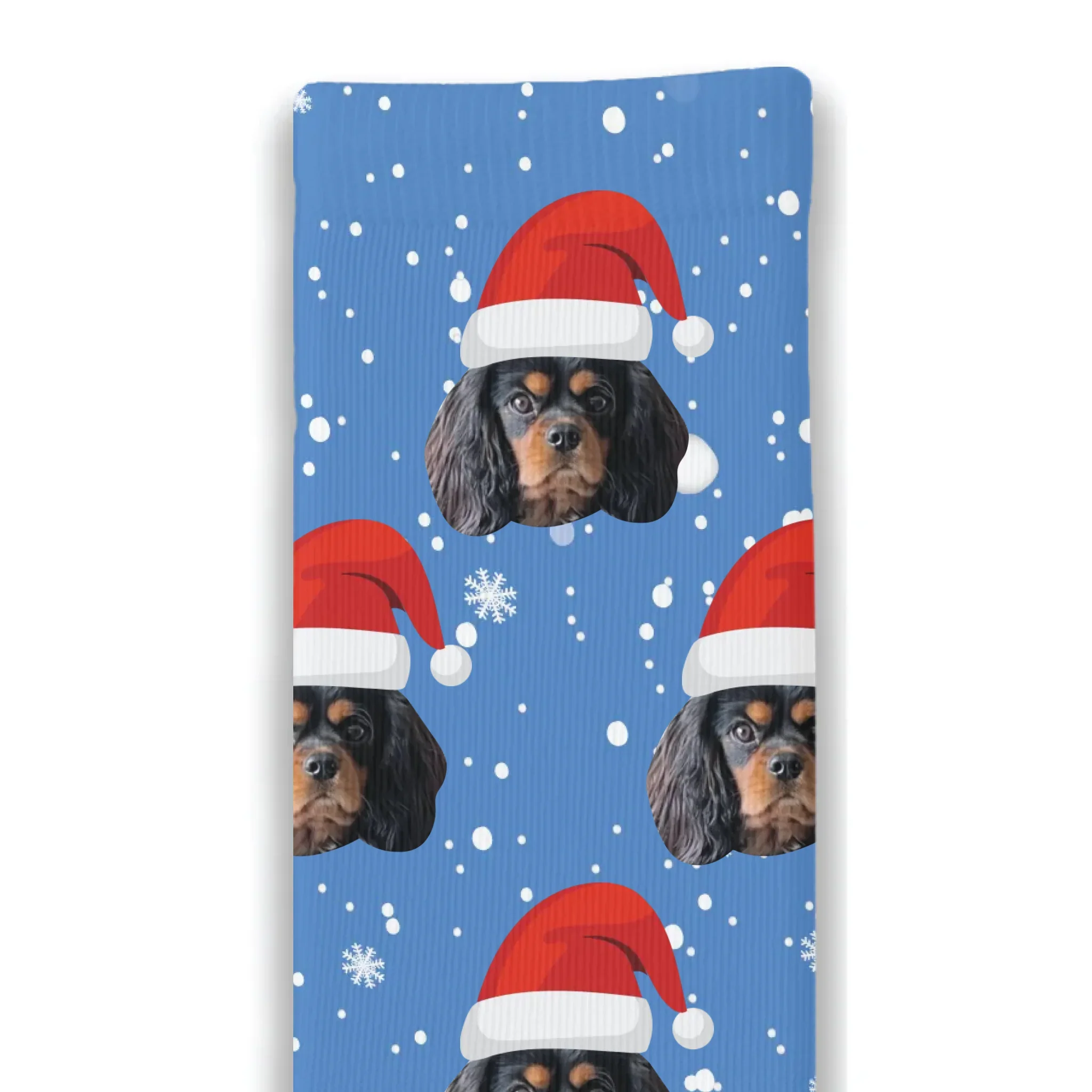 Christmas Santa Dog Personalised Socks - Image 8