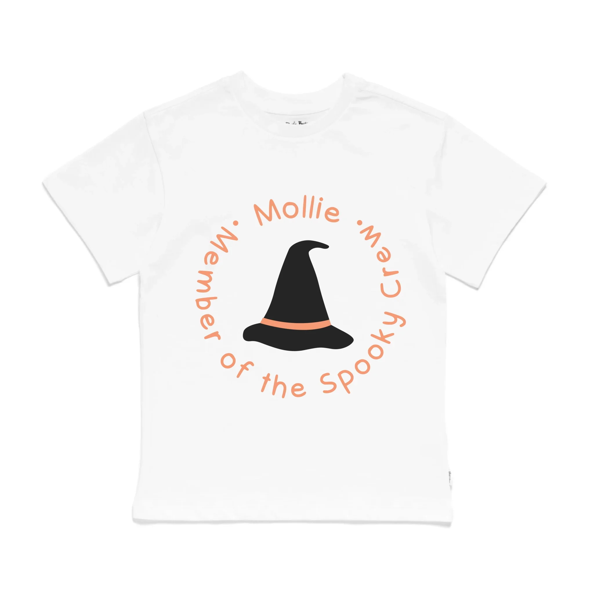 Personalised Front Print Halloween Kids' T-Shirt