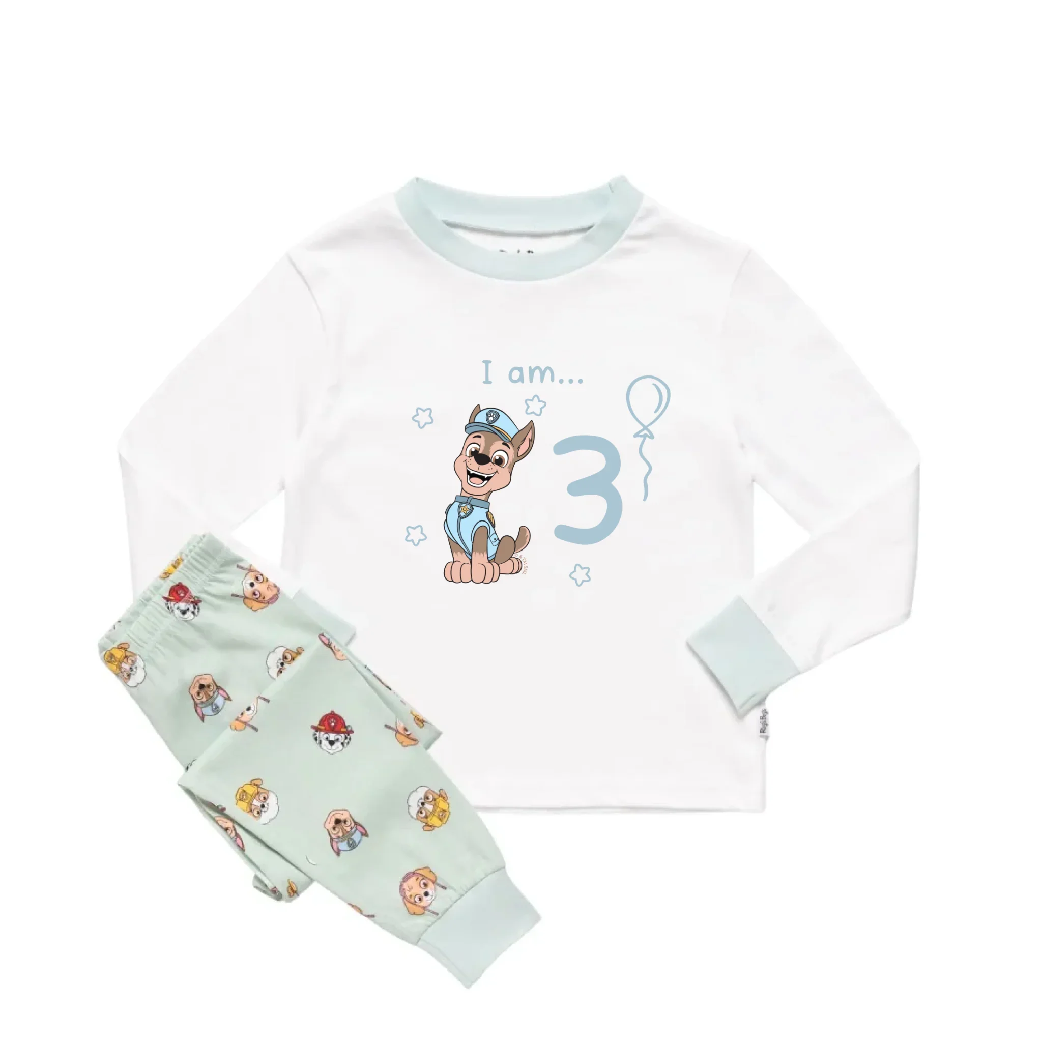 Personalised Paw Patrol 'I am...' Birthday Kids' Long Sleeve Pyjamas - Image 6