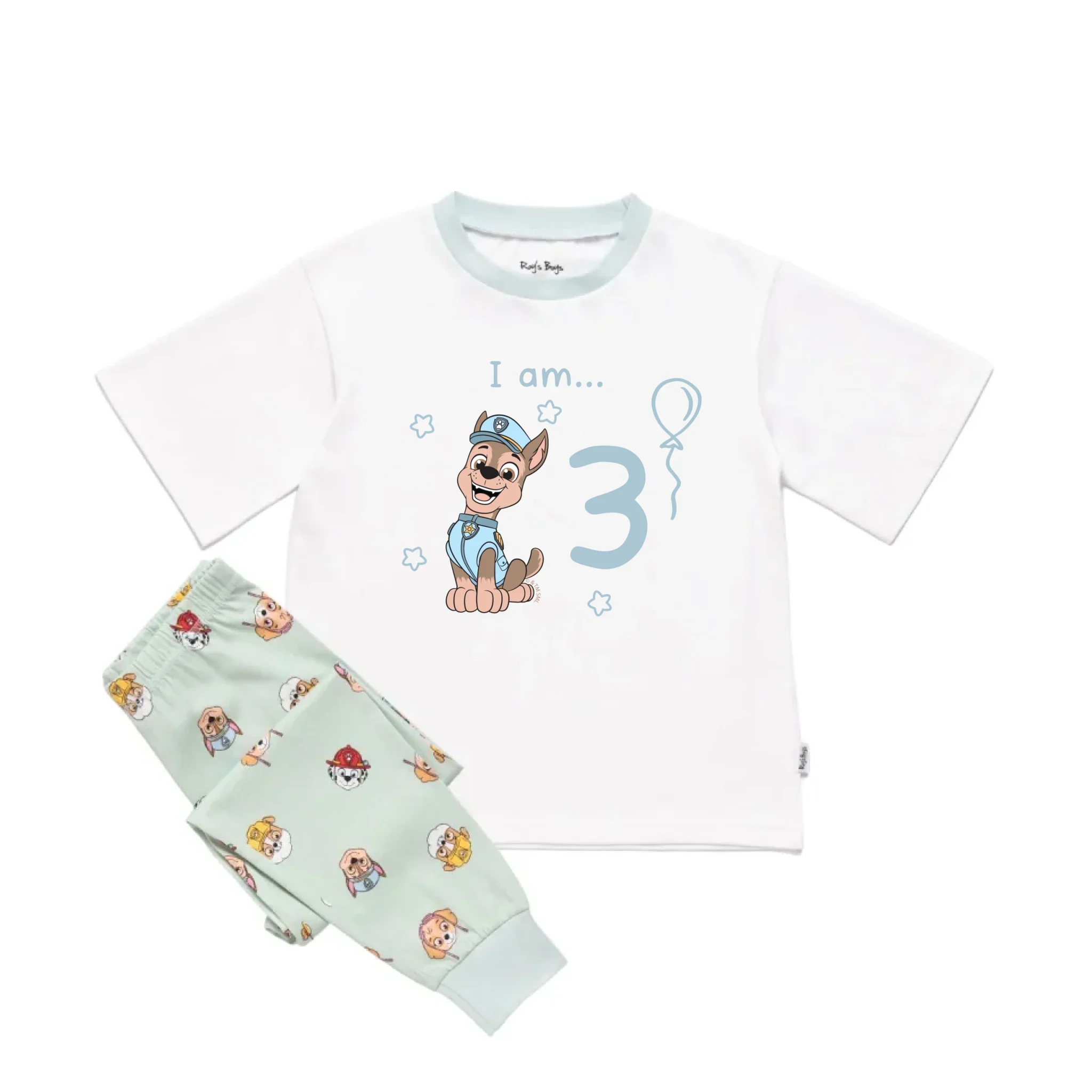 Personalised Paw Patrol 'I am...' Birthday Kids' Short Sleeve Pyjamas - Image 17