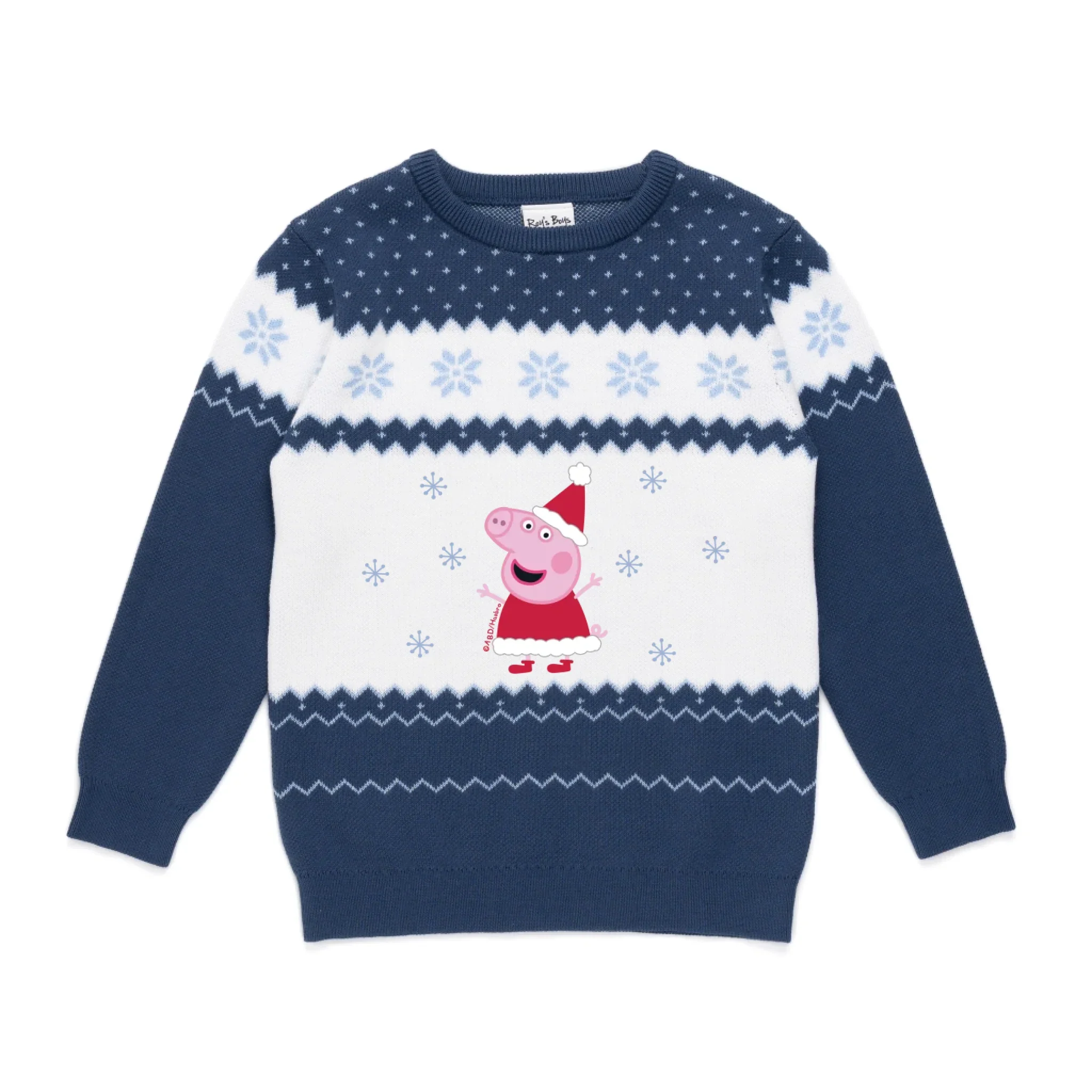 Personalised Peppa and George Pig Kids' Knitted Christmas Jumper - Image 17