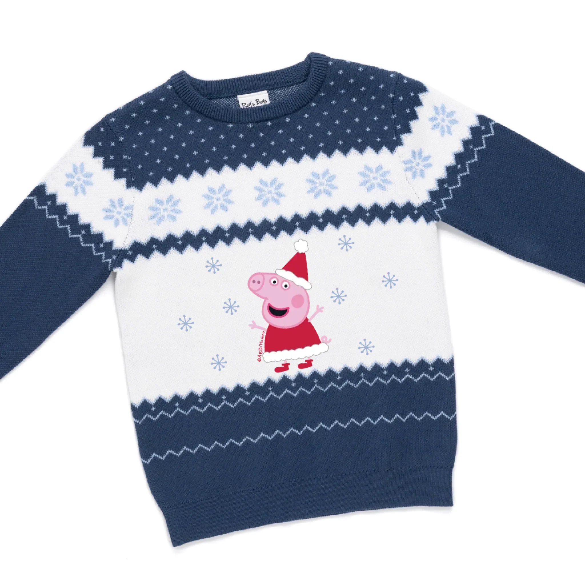 Personalised Peppa and George Pig Kids' Knitted Christmas Jumper - Image 26