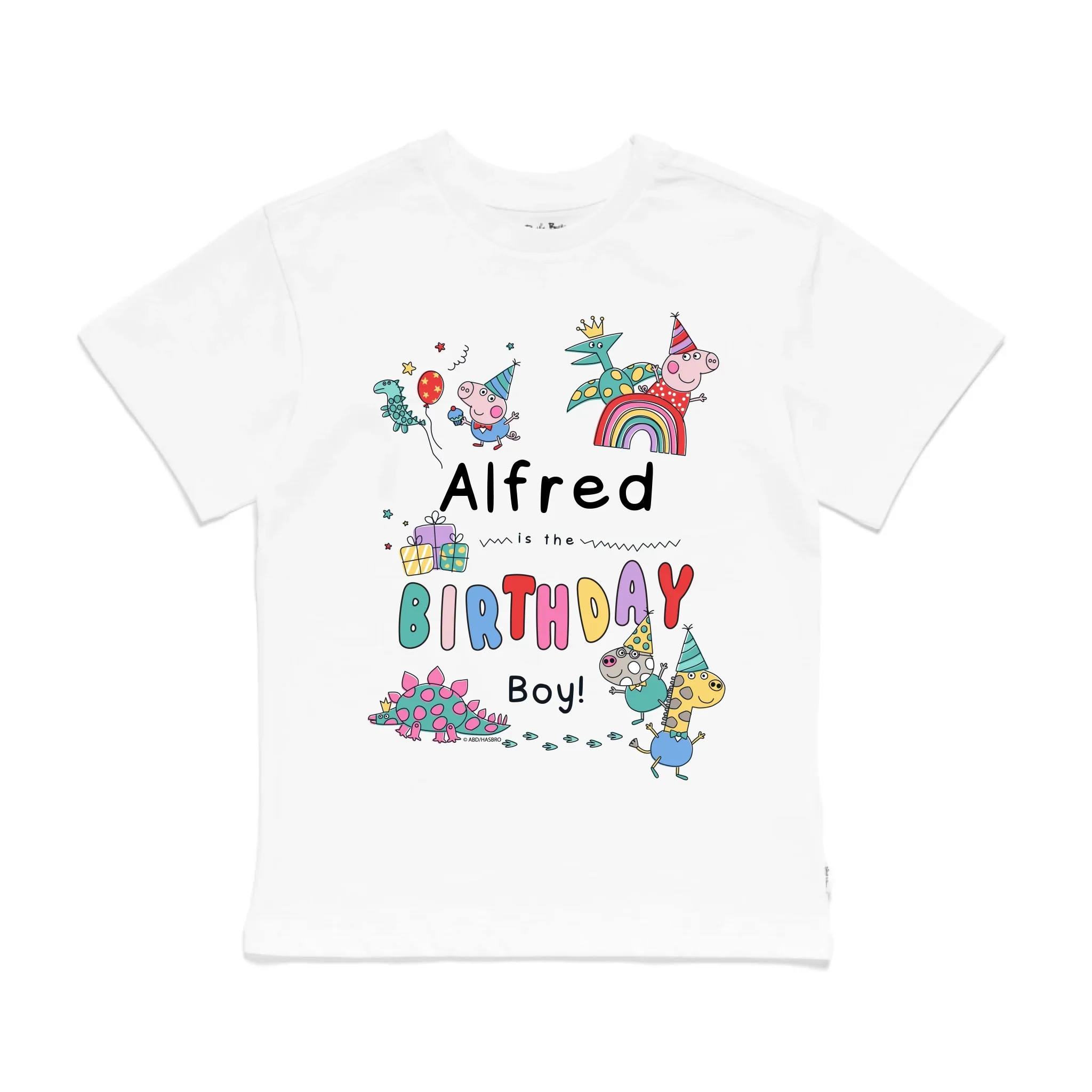 Personalised Peppa Pig Birthday Boy Kids' T-Shirt - Image 20