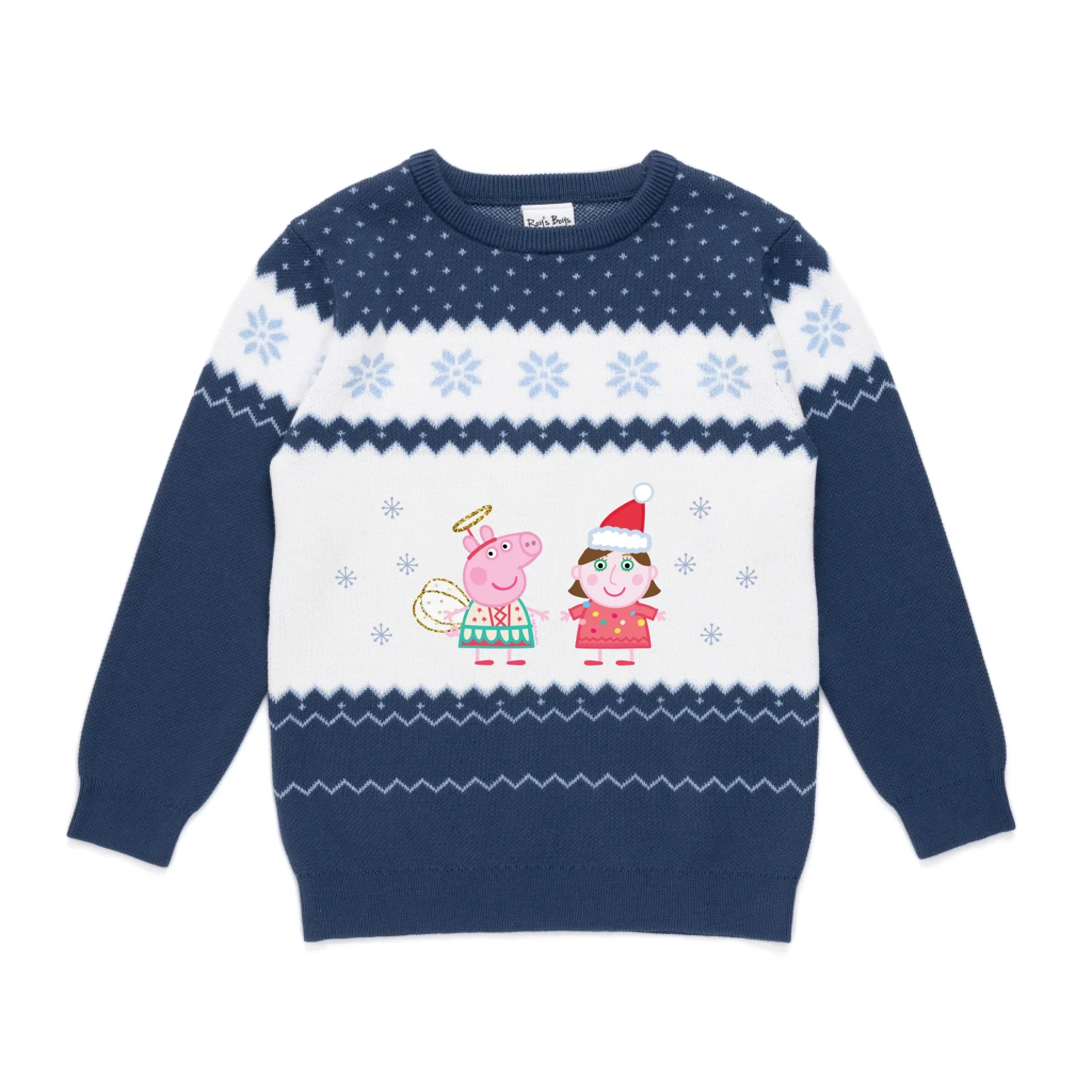 Personalised Person Christmas Peppa Pig Kids' Knitted Christmas Jumper - Image 9
