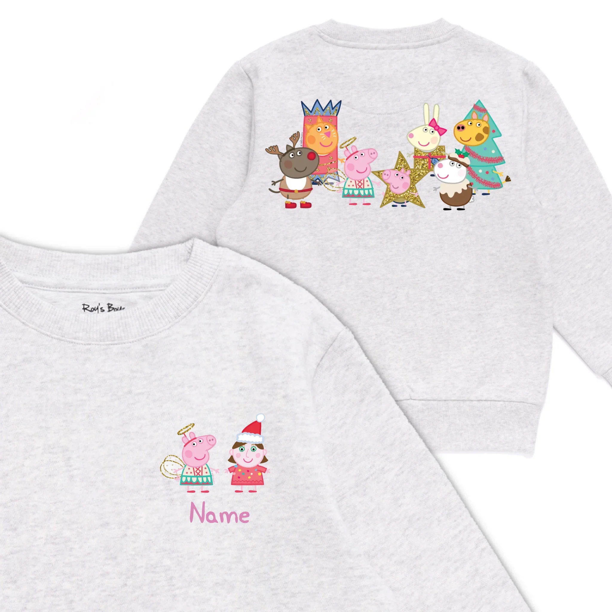 Personalised Person Christmas Peppa Pig Kids' Sweatshirt - Image 13
