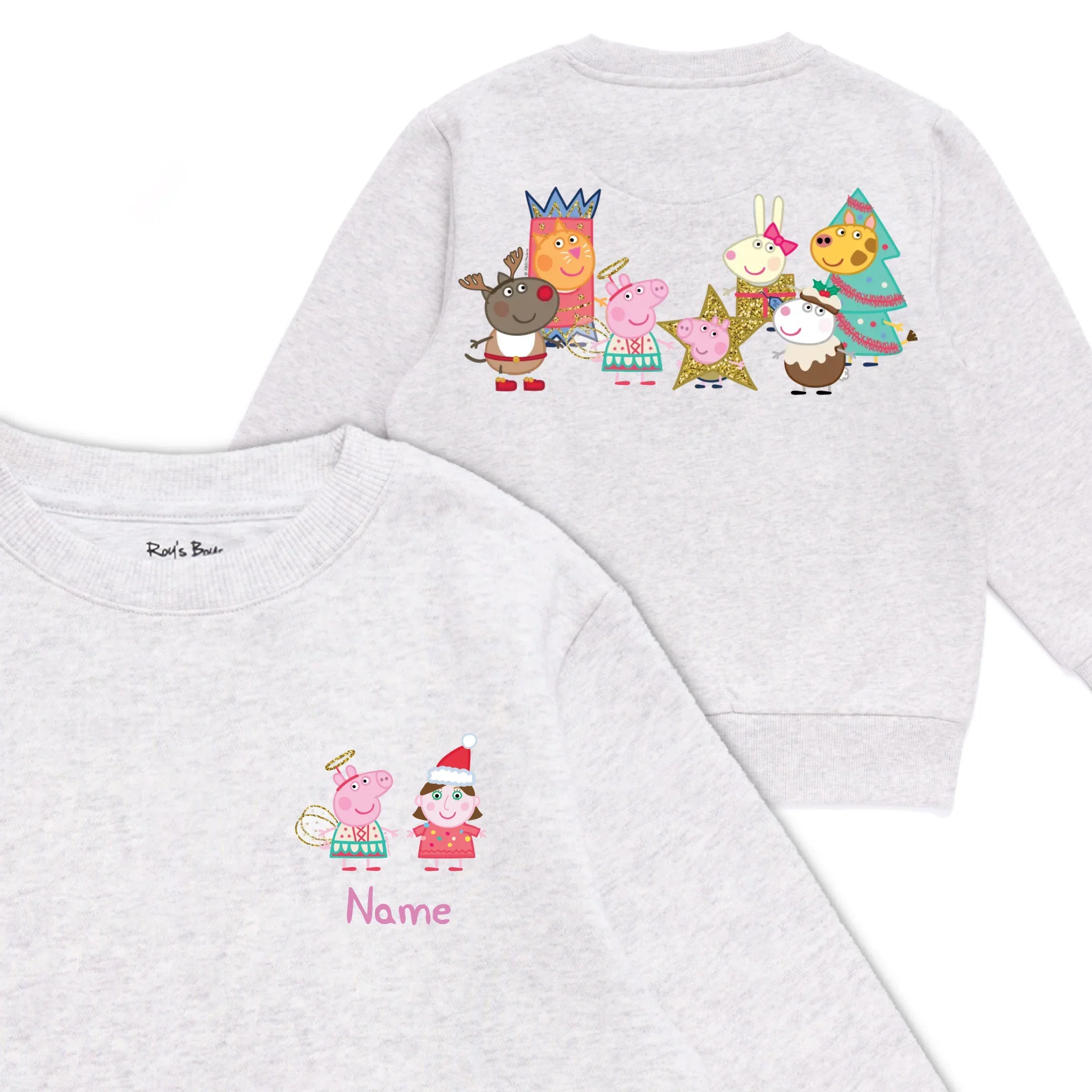 Personalised Person Christmas Peppa Pig Kids' Sweatshirt - Image 33