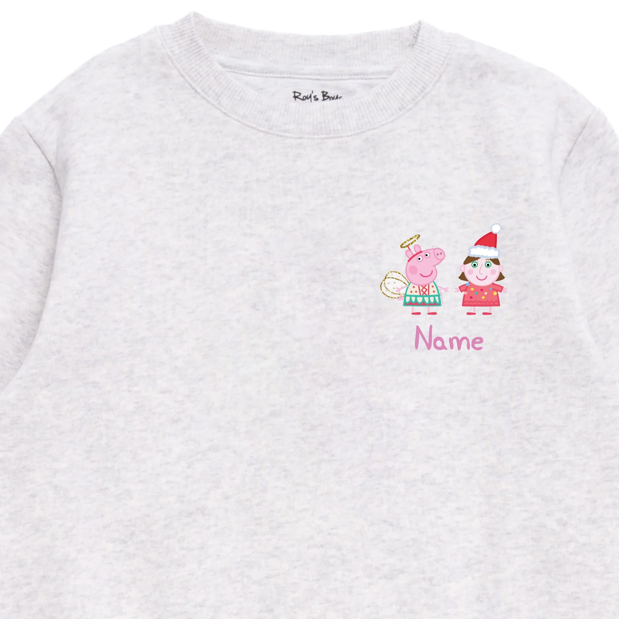 Personalised Person Christmas Peppa Pig Kids' Sweatshirt - Image 6