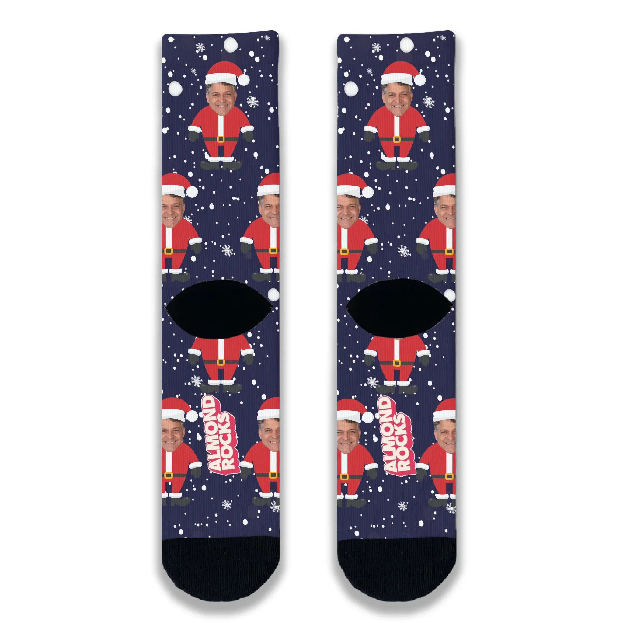 Santa Personalised Face Socks - Image 6