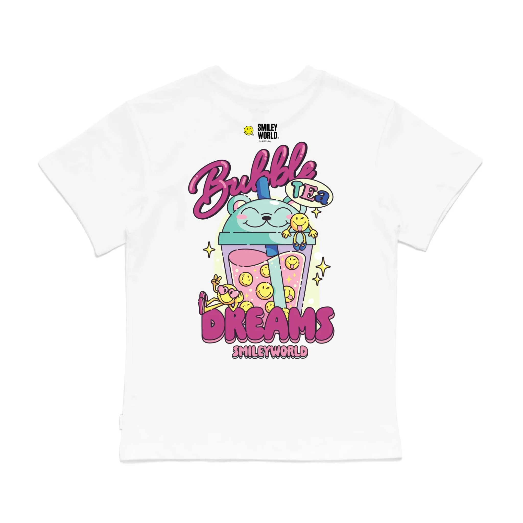 Personalised SmileyWorld 'Bubble Tea' Kids' T-Shirt - Image 18