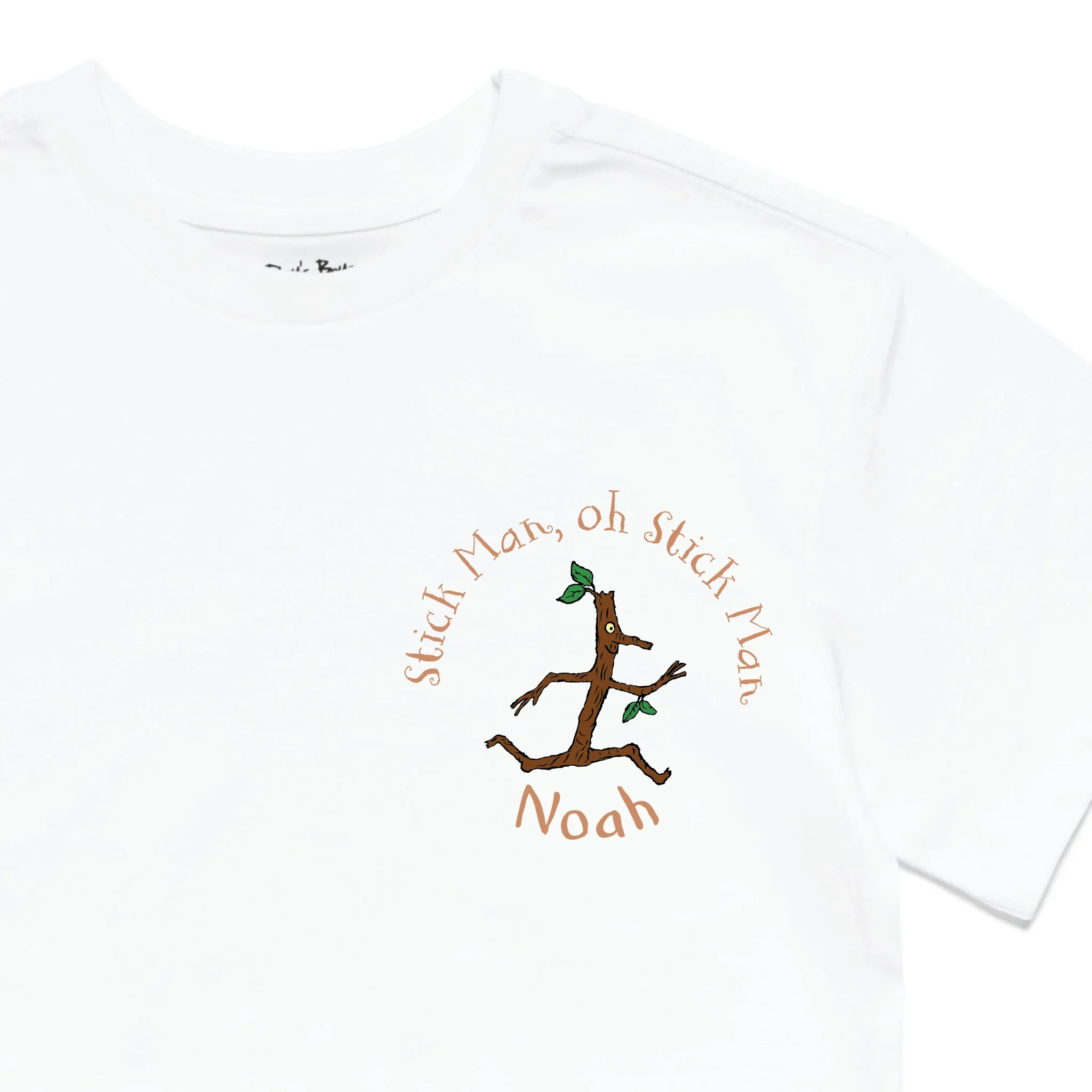 Personalised Stick Man Badge Kids' T-Shirt - Image 2