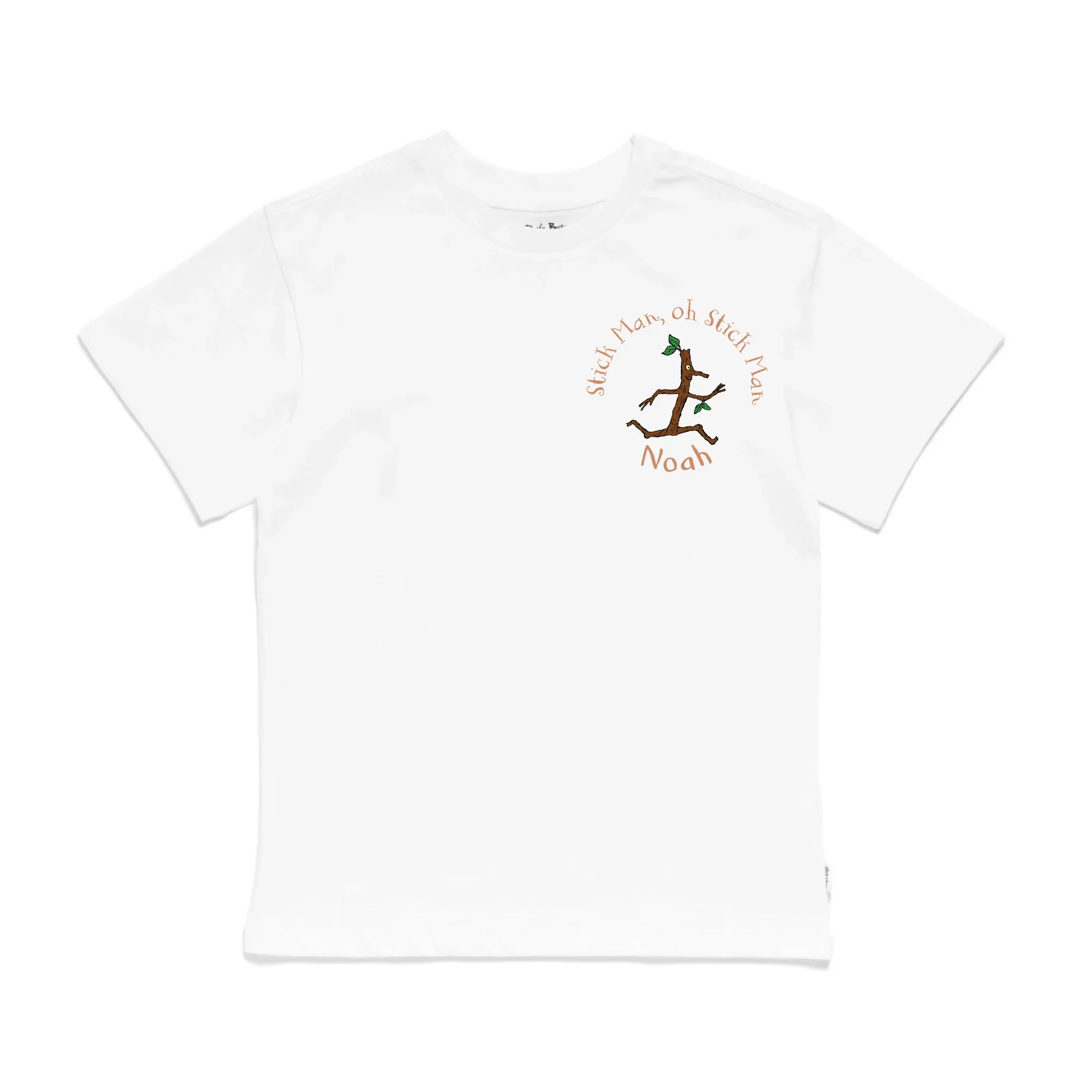 Personalised Stick Man Badge Kids' T-Shirt - Image 28