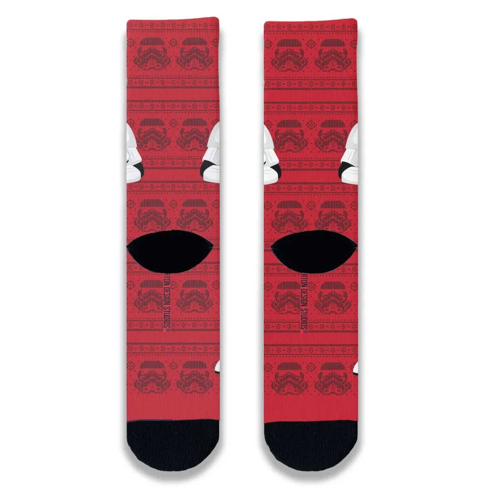 Personalised Stormtrooper Face Adult Printed Socks - Image 5