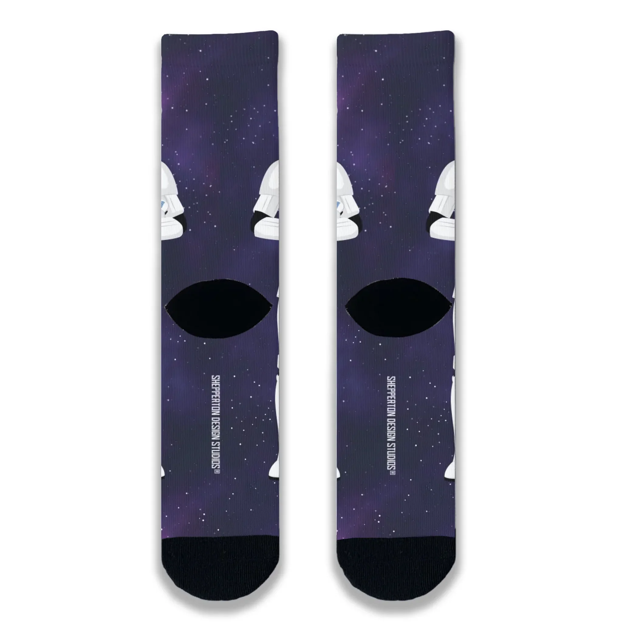 Personalised Stormtrooper Space Face Adult Printed Socks - Image 6