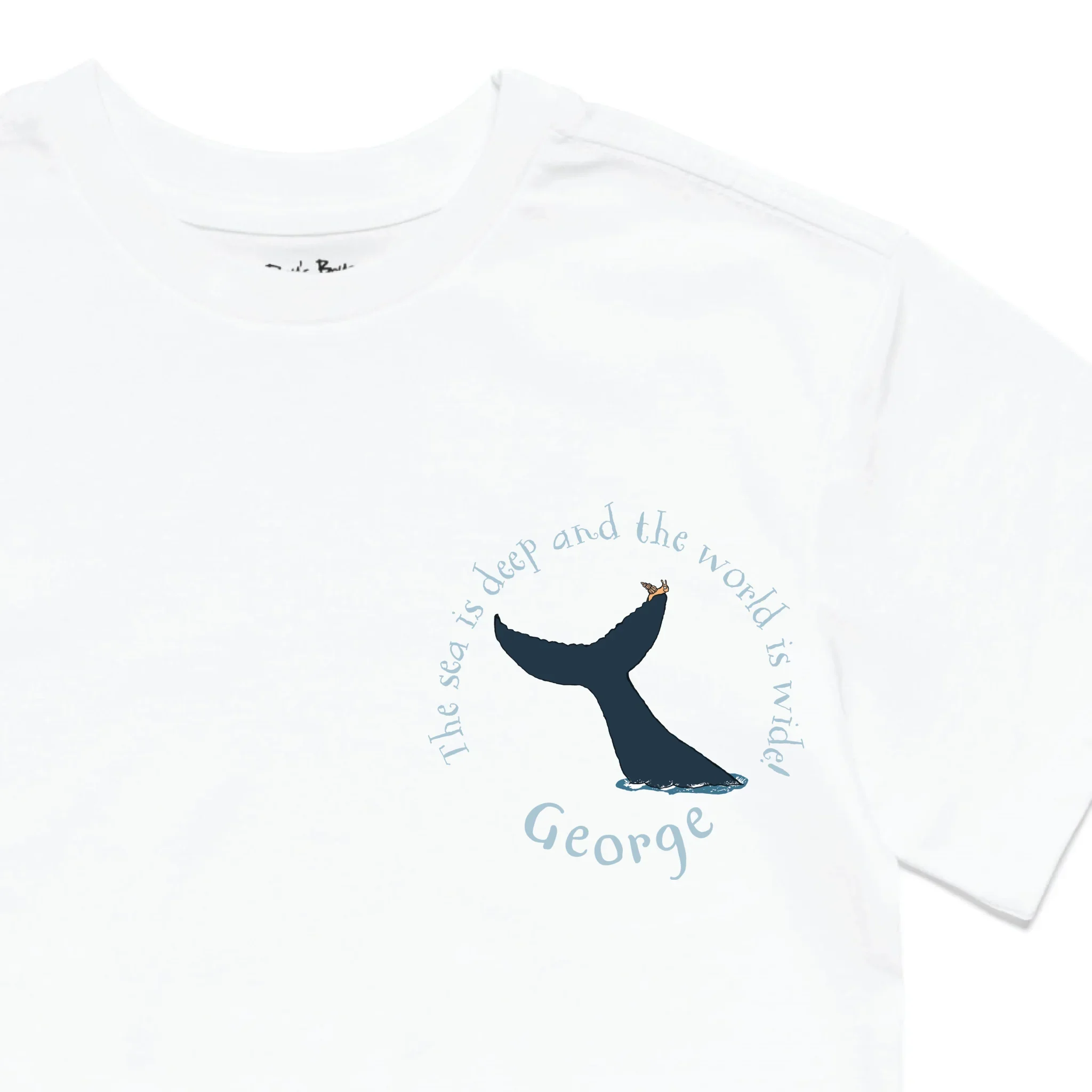 Personalised The Snail and The Whale Badge Kids' T-Shirt - Image 11