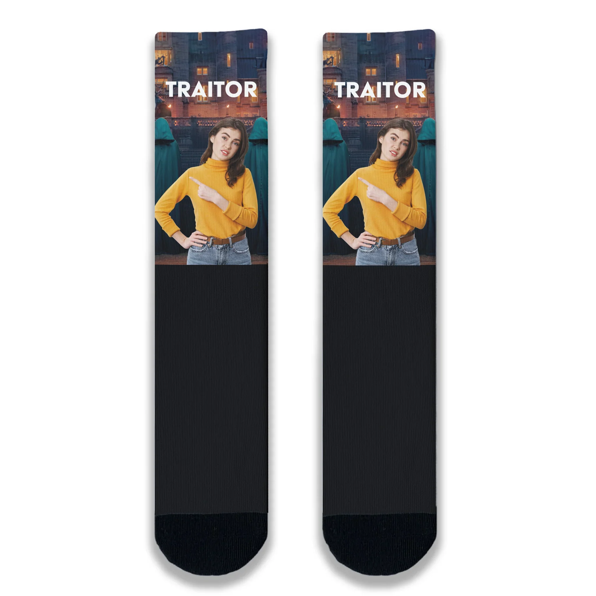 Personalised The Traitors Adult Socks - Image 3