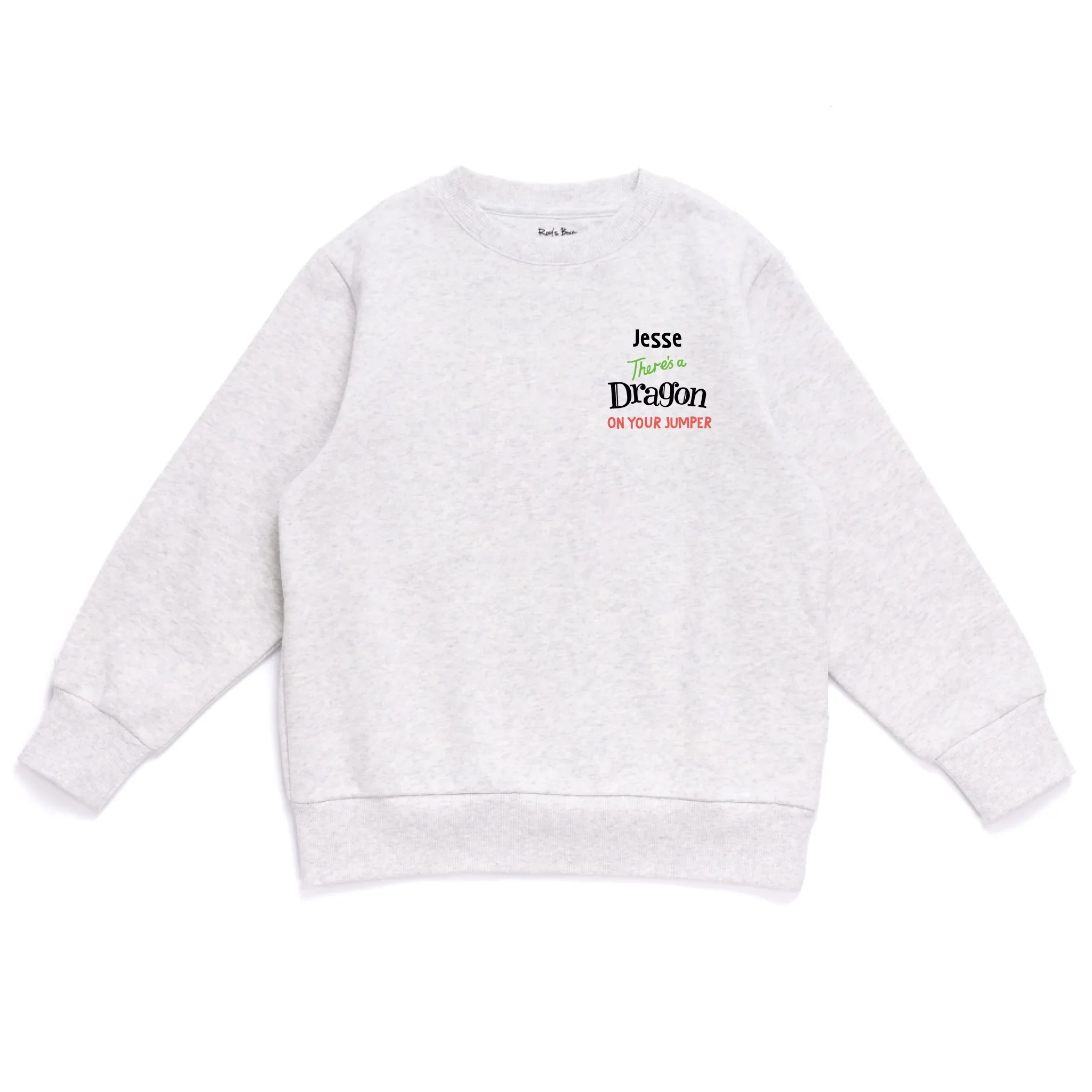 Personalised There's a Dragon on Your Kids' Sweatshirt - Image 15