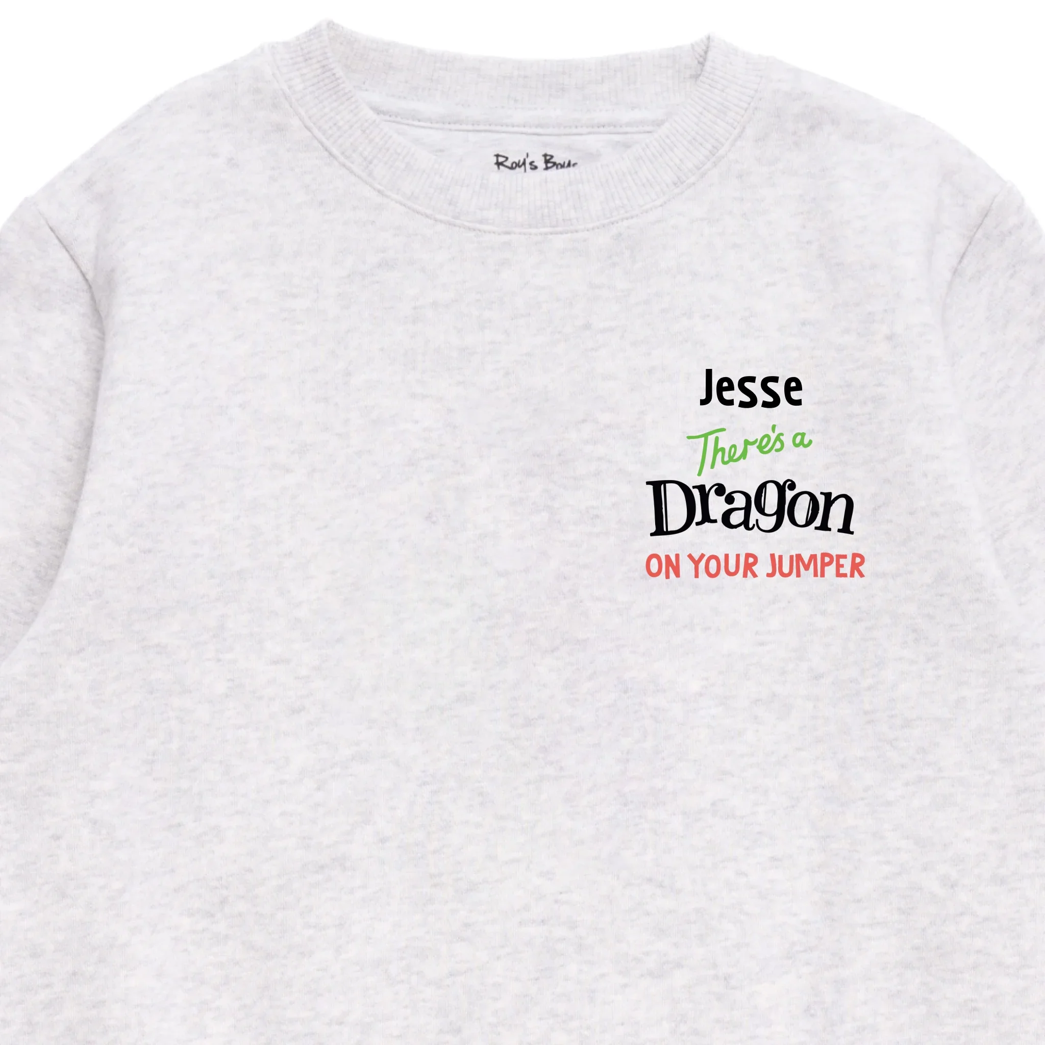 Personalised There's a Dragon on Your Kids' Sweatshirt - Image 36