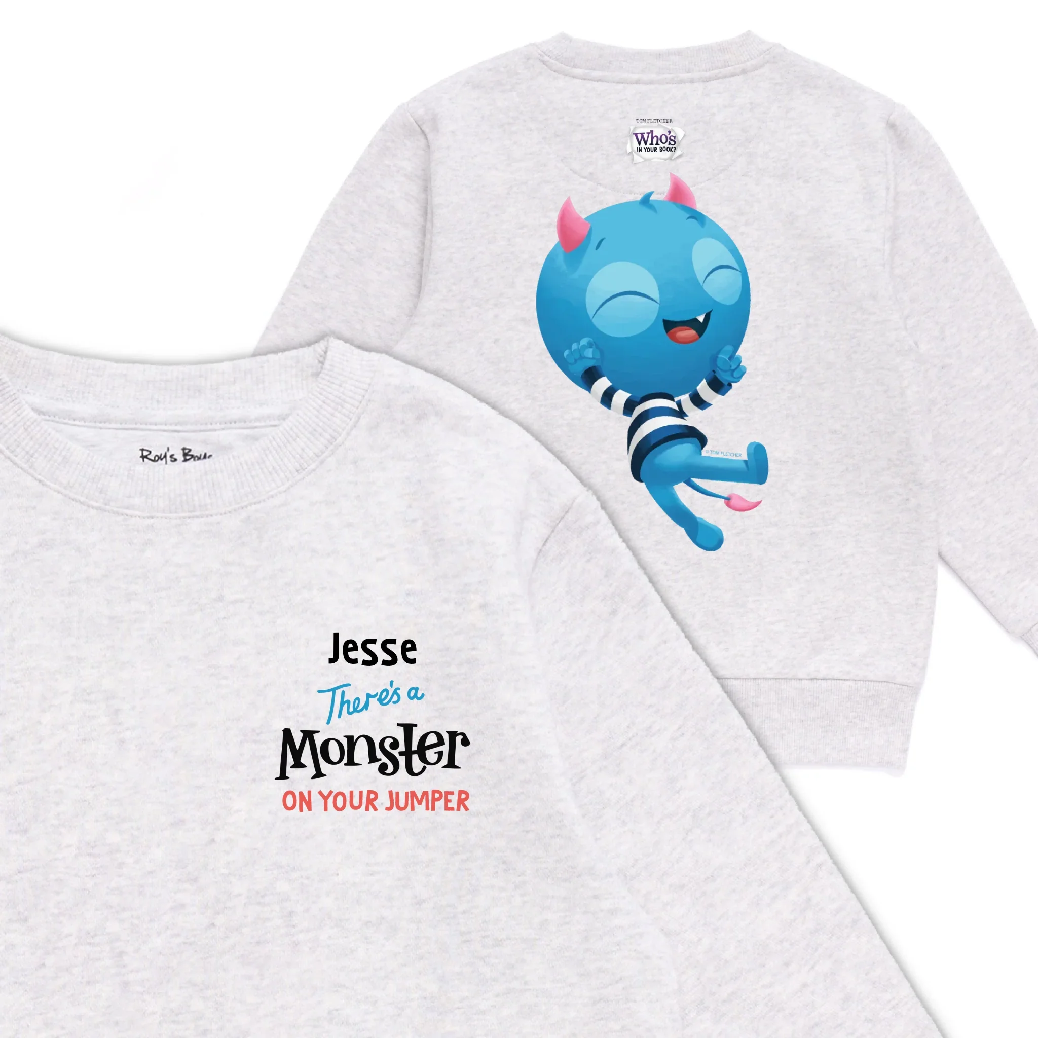 Personalised There's a Monster on Your Kids' Sweatshirt - Image 17