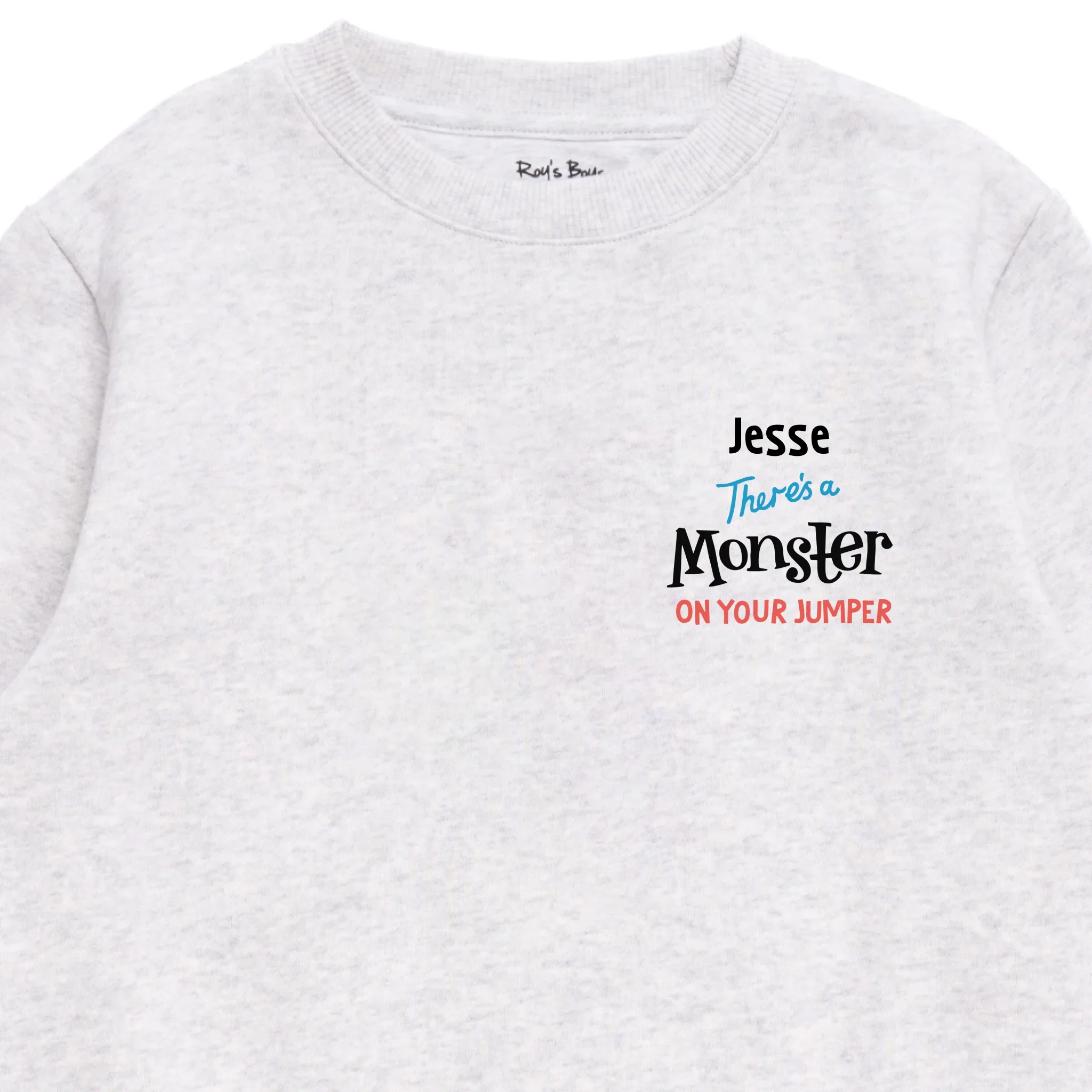 Personalised There's a Monster on Your Kids' Sweatshirt - Image 19