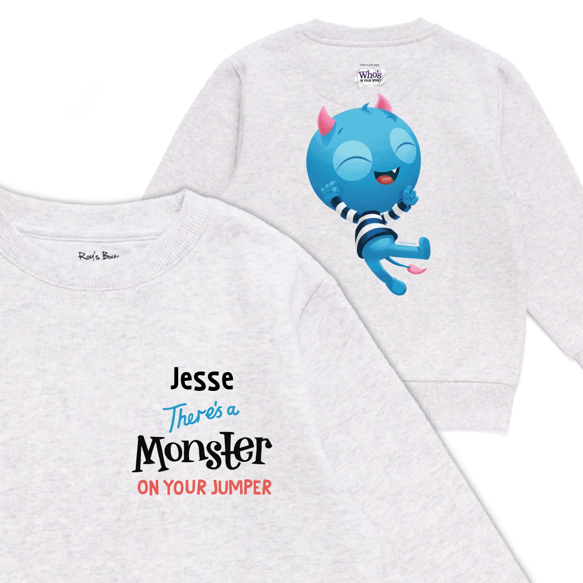 Personalised There's a Monster on Your Kids' Sweatshirt - Image 21