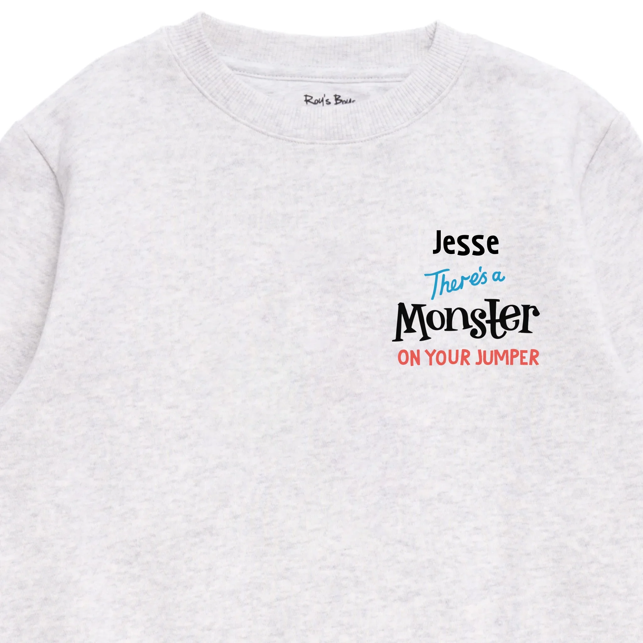 Personalised There's a Monster on Your Kids' Sweatshirt - Image 3