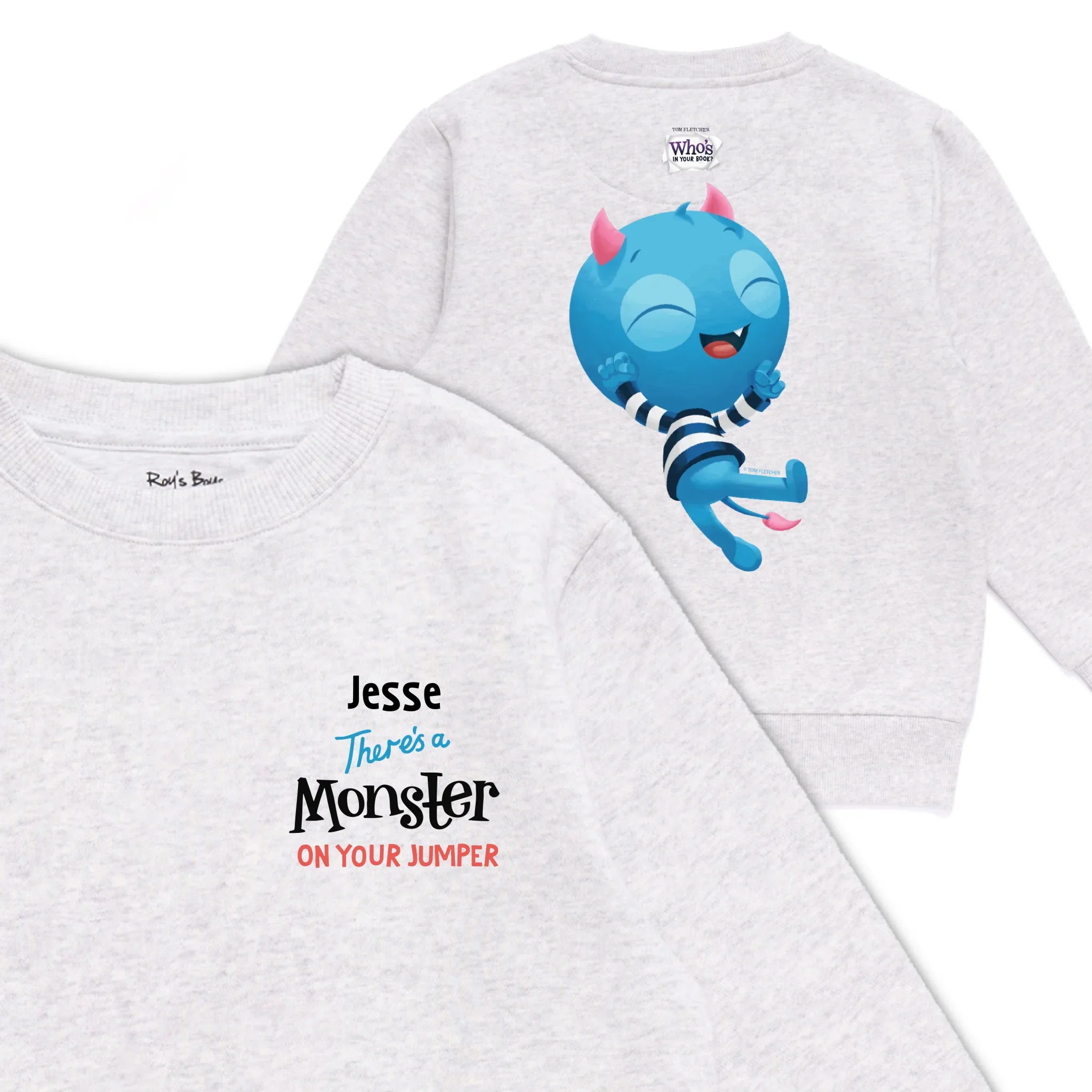 Personalised There's a Monster on Your Kids' Sweatshirt - Image 33