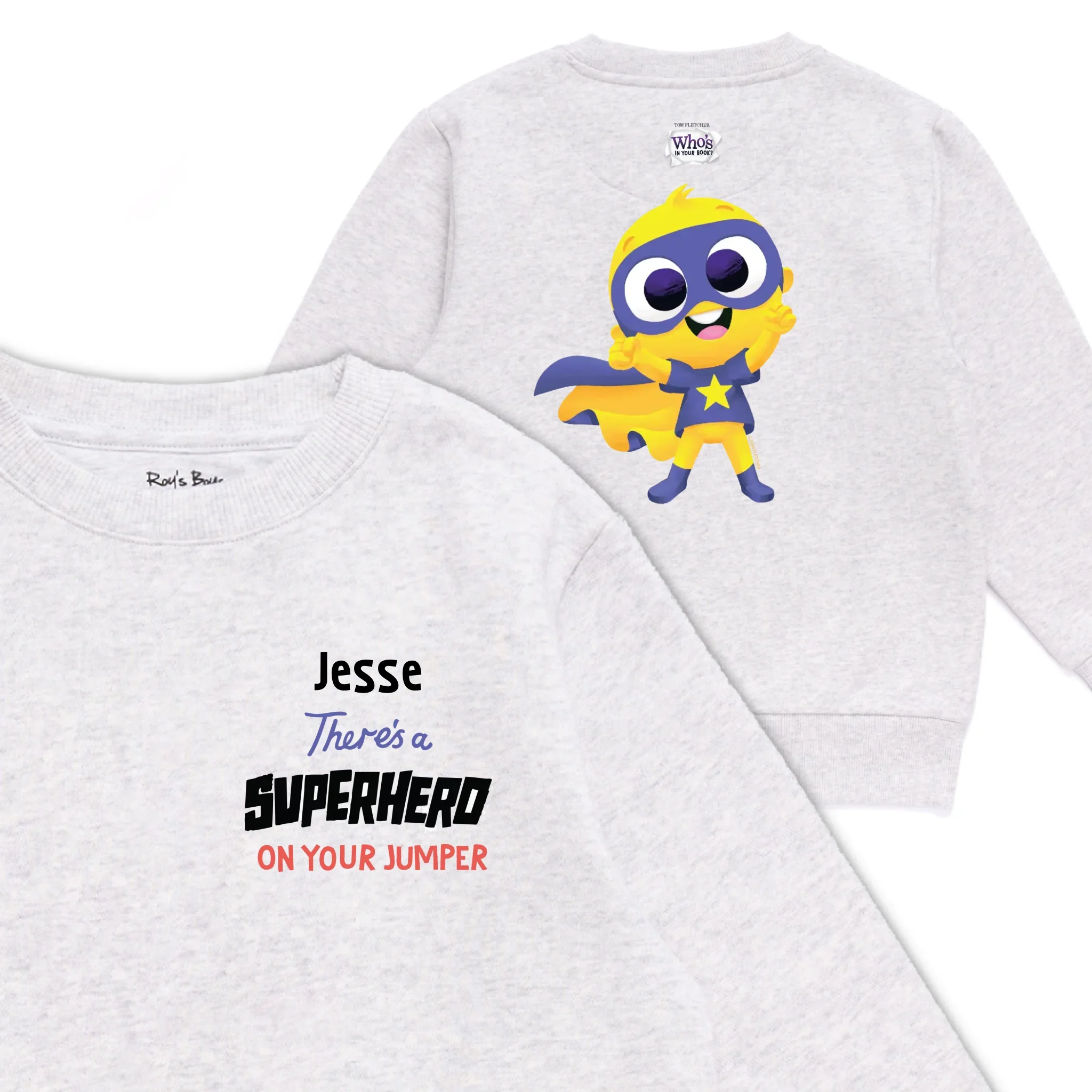 Personalised There's a Superhero on Your Kids' Sweatshirt - Image 25