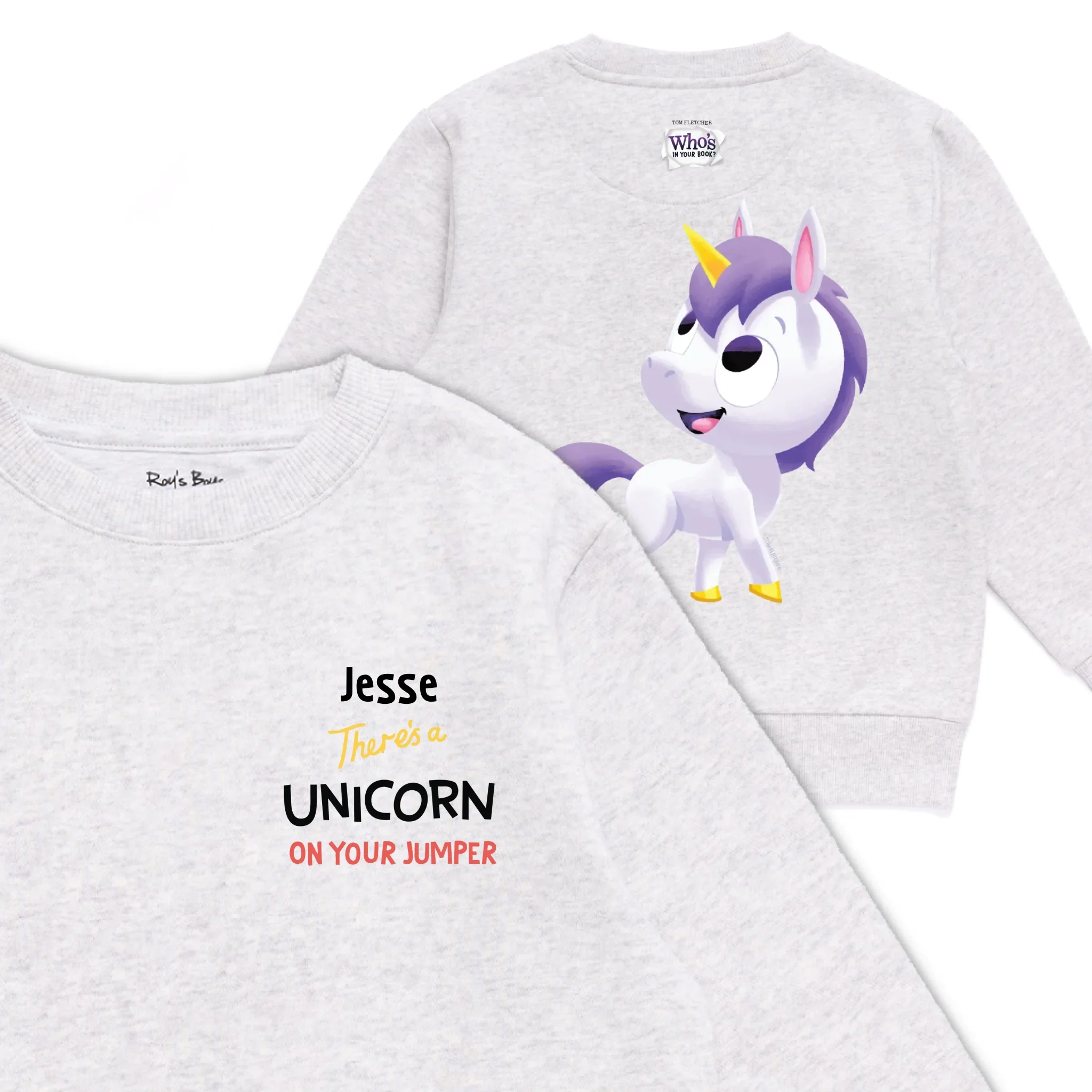 Personalised There's a Unicorn on Your Kids' Sweatshirt - Image 13
