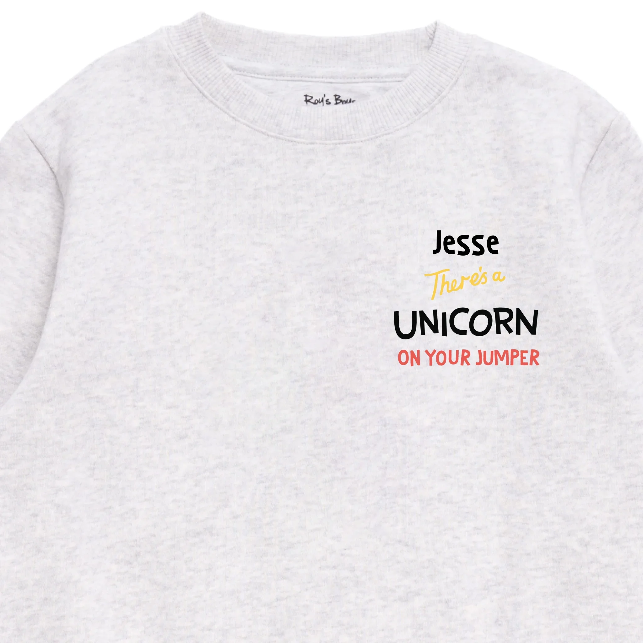 Personalised There's a Unicorn on Your Kids' Sweatshirt - Image 3