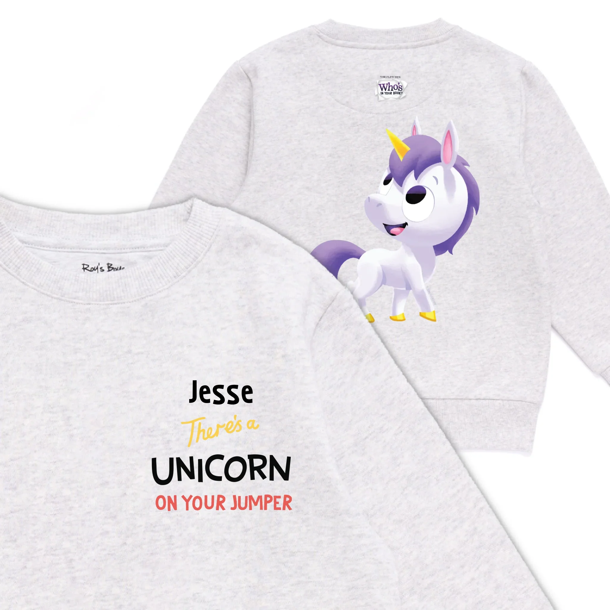 Personalised There's a Unicorn on Your Kids' Sweatshirt - Image 5