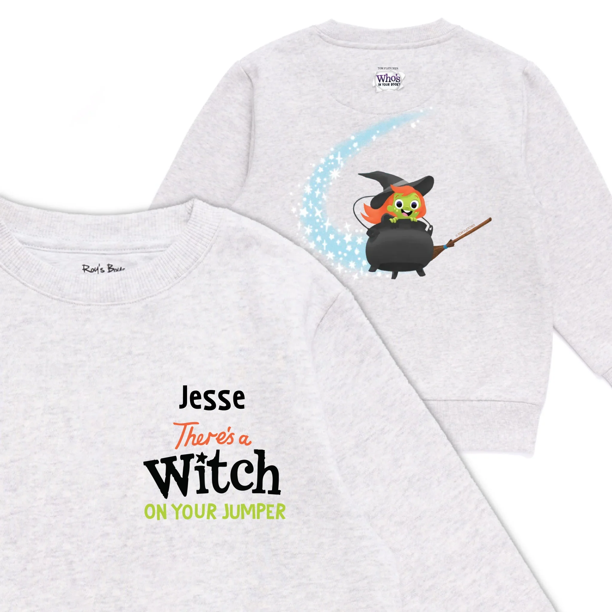 Personalised There's a Witch on Your Kids' Sweatshirt - Image 21
