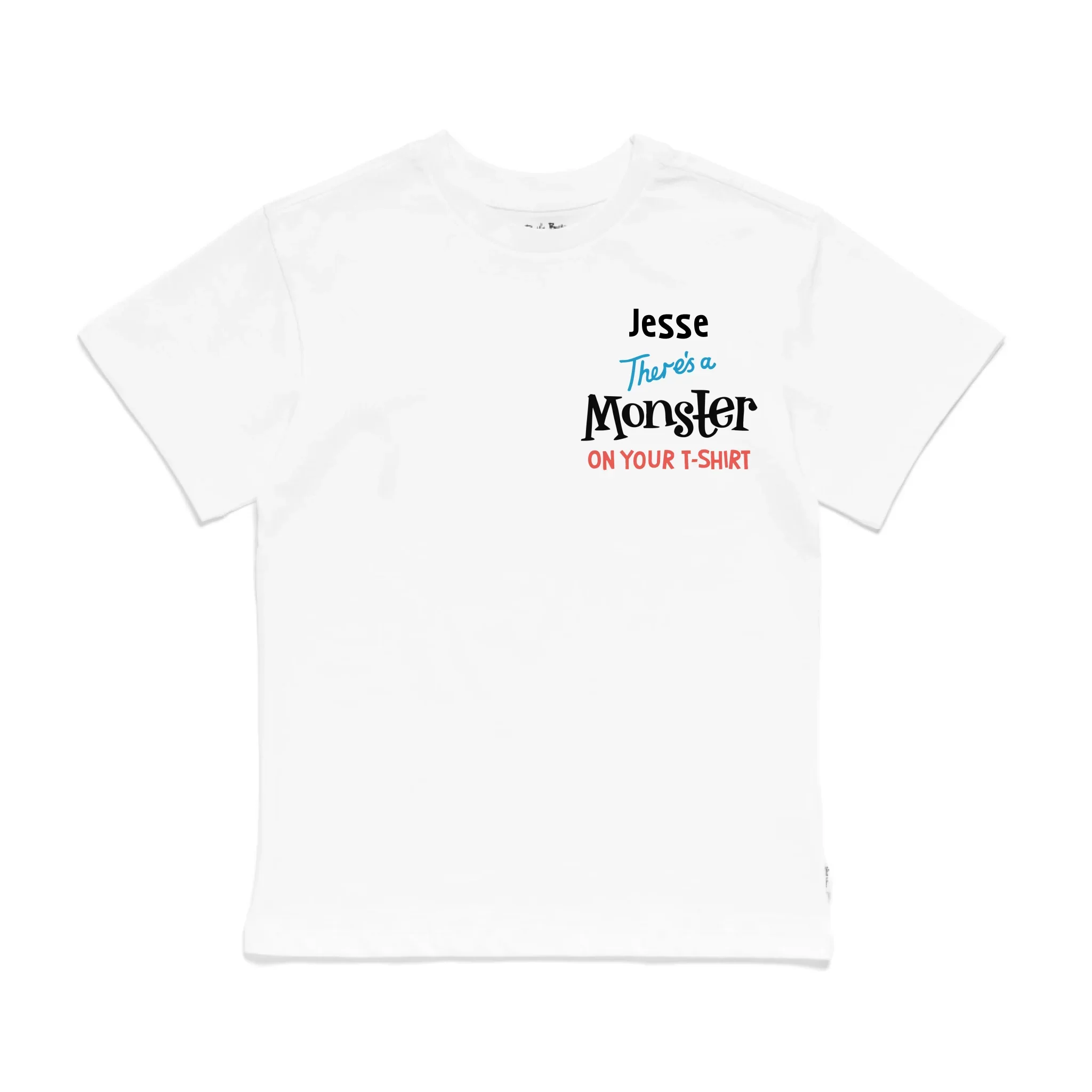 Personalised There's a Monster on Your T-Shirt Kids' T-Shirt
