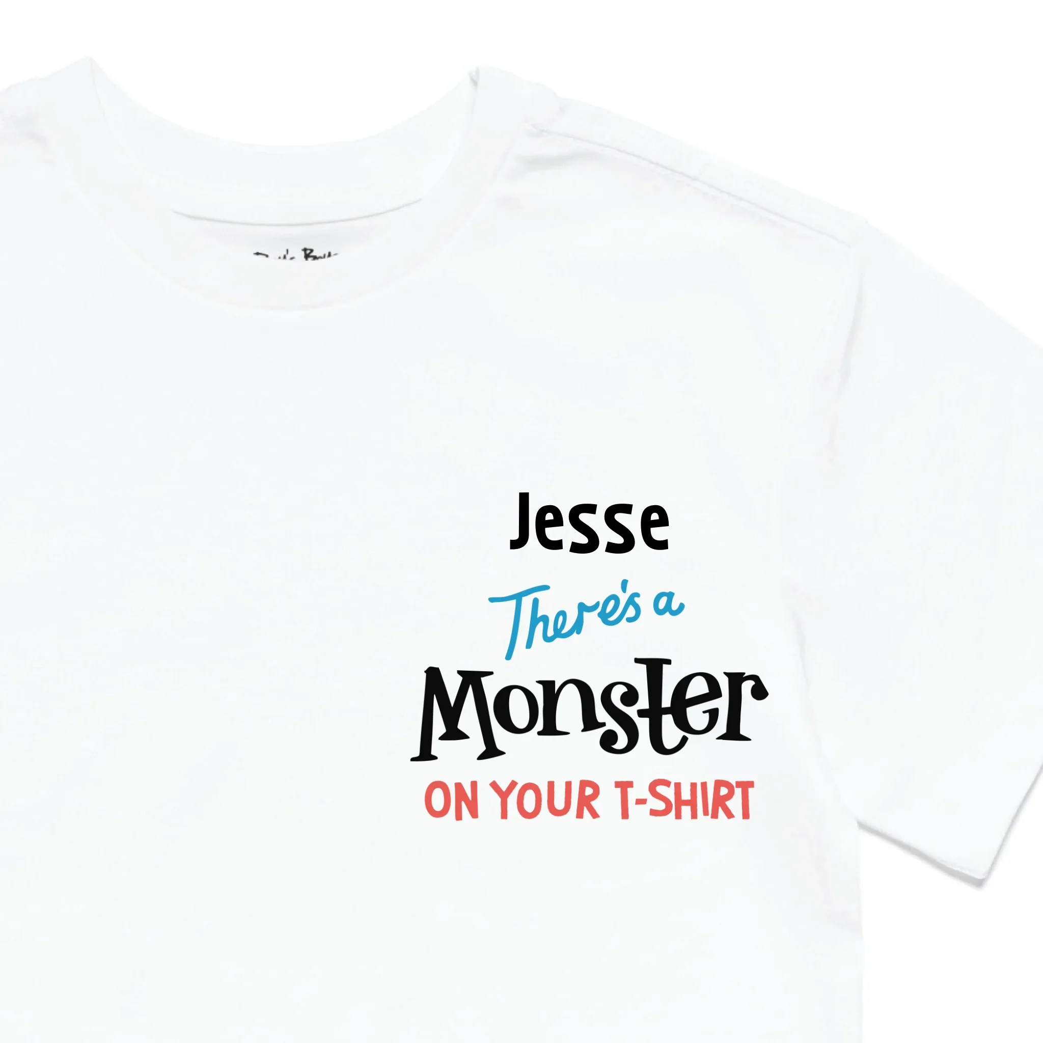 Personalised There's a Monster on Your T-Shirt Kids' T-Shirt - Image 14